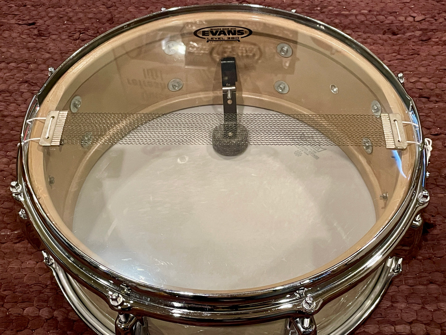 1960s Slingerland No. 146 Hollywood Ace 5.5x14 Snare Drum White Marine Pearl