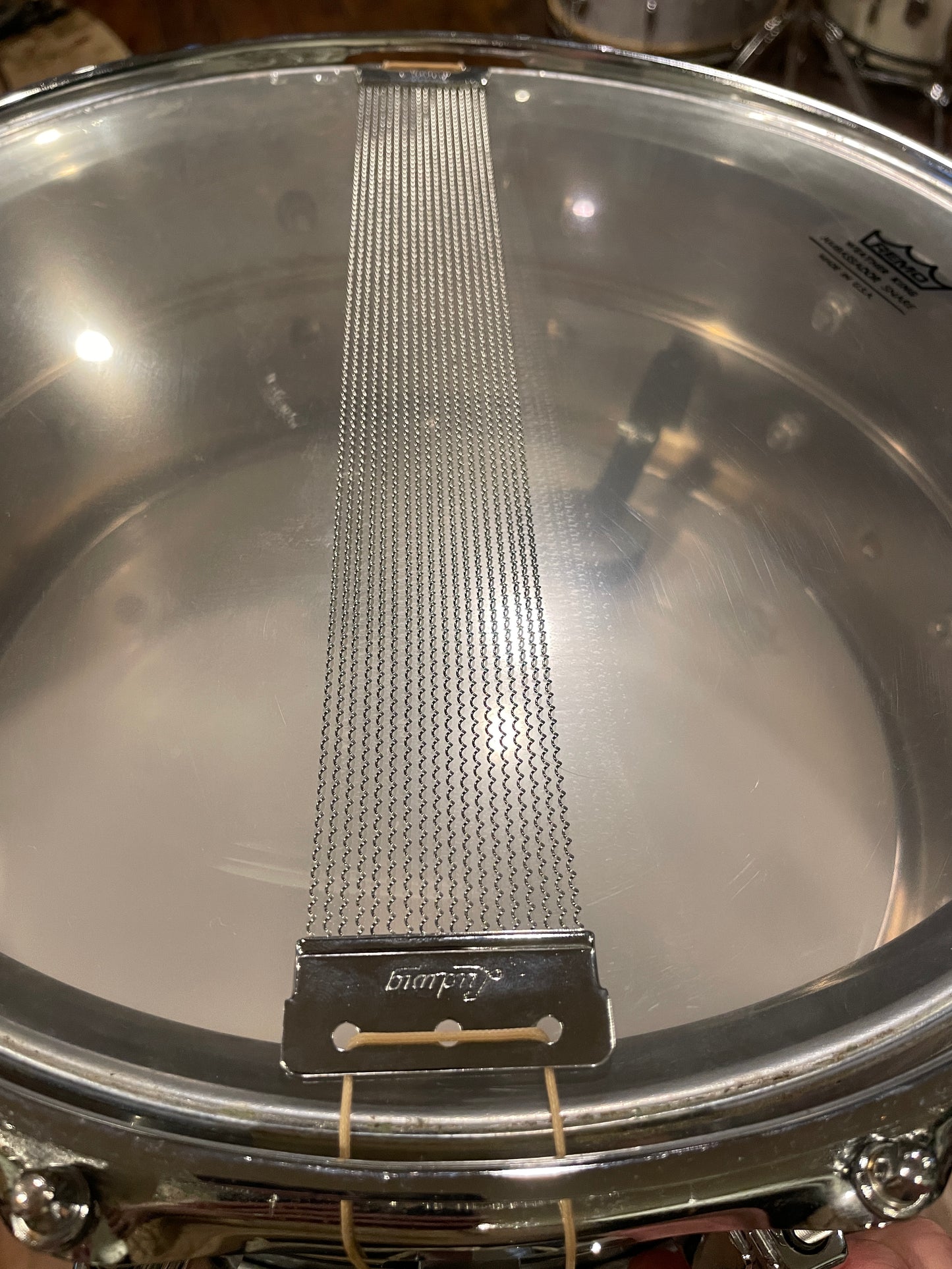 1970s Ludwig LM402 Supraphonic 6.5x14 Snare Drum