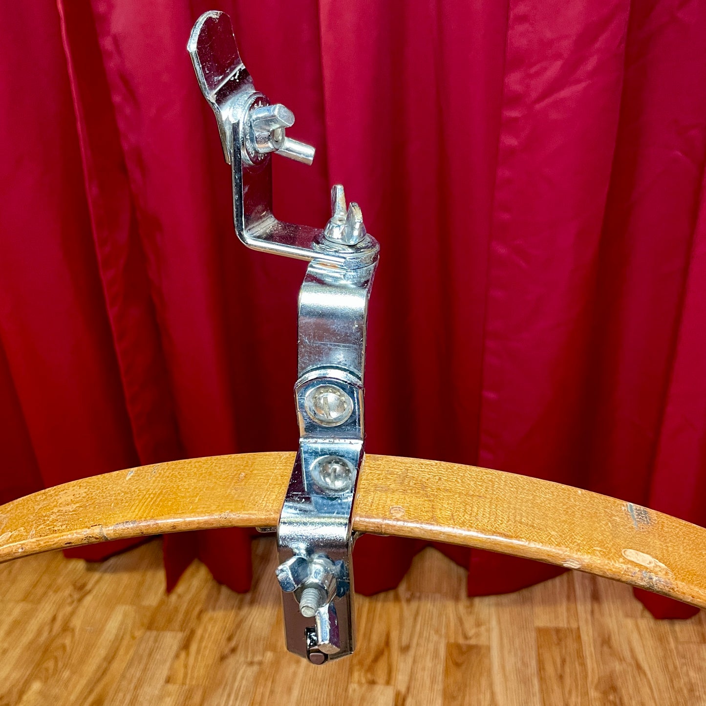 1960s Ludwig Hoop Clip Mount Tom Holder Dimond Plate No. 45NC "Clipper"