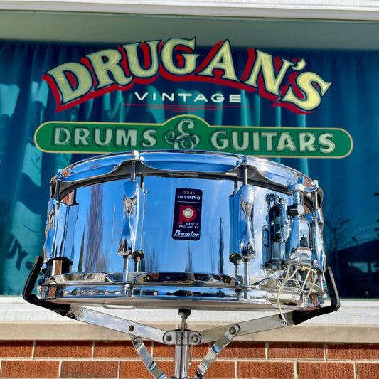 1970s Olympic by Premier 1025 Steel 5.5x14 10-Lug Snare Drum