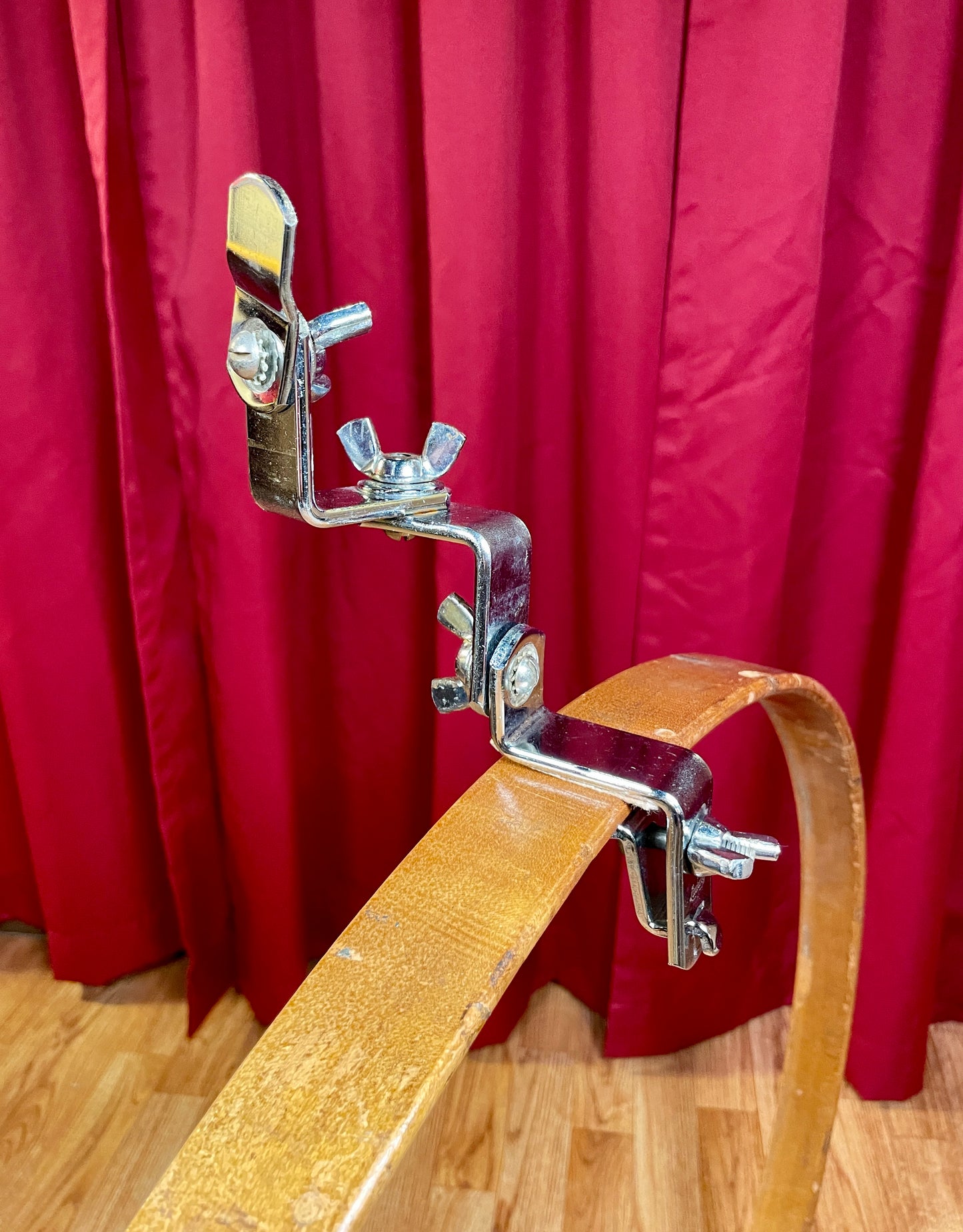 1960s Ludwig Hoop Clip Mount Tom Holder Dimond Plate No. 45NC "Clipper"