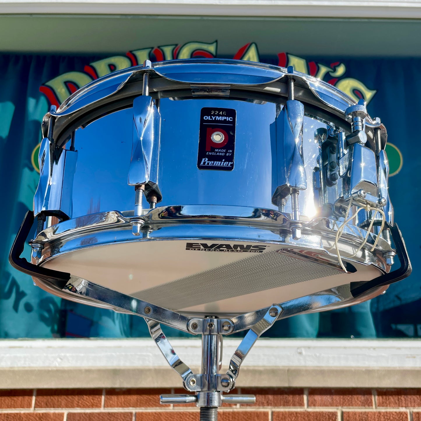 1970s Olympic by Premier 1025 Steel 5.5x14 10-Lug Snare Drum