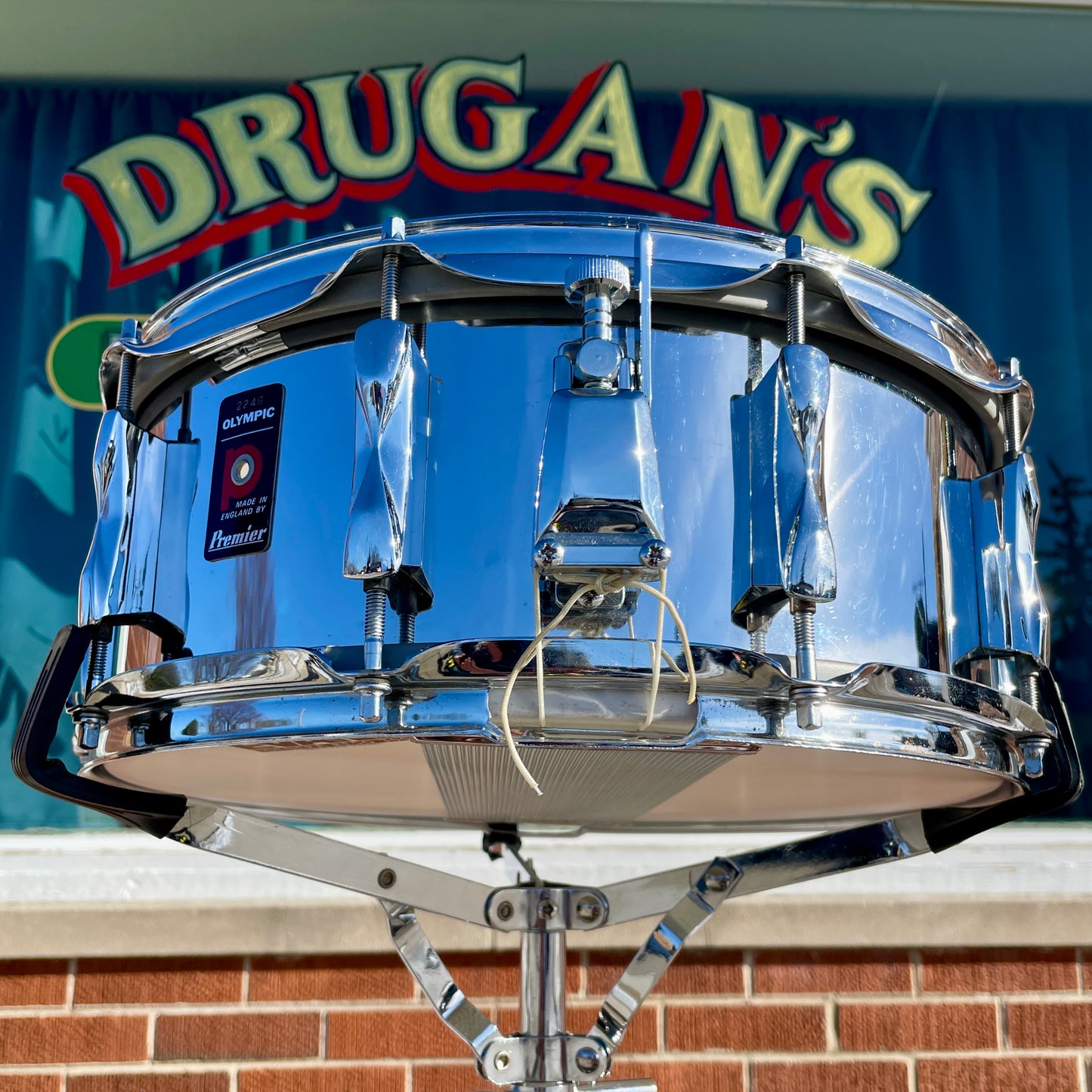 1970s Olympic by Premier 1025 Steel 5.5x14 10-Lug Snare Drum