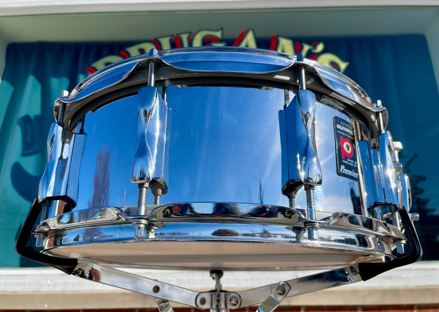 1970s Olympic by Premier 1025 Steel 5.5x14 10-Lug Snare Drum