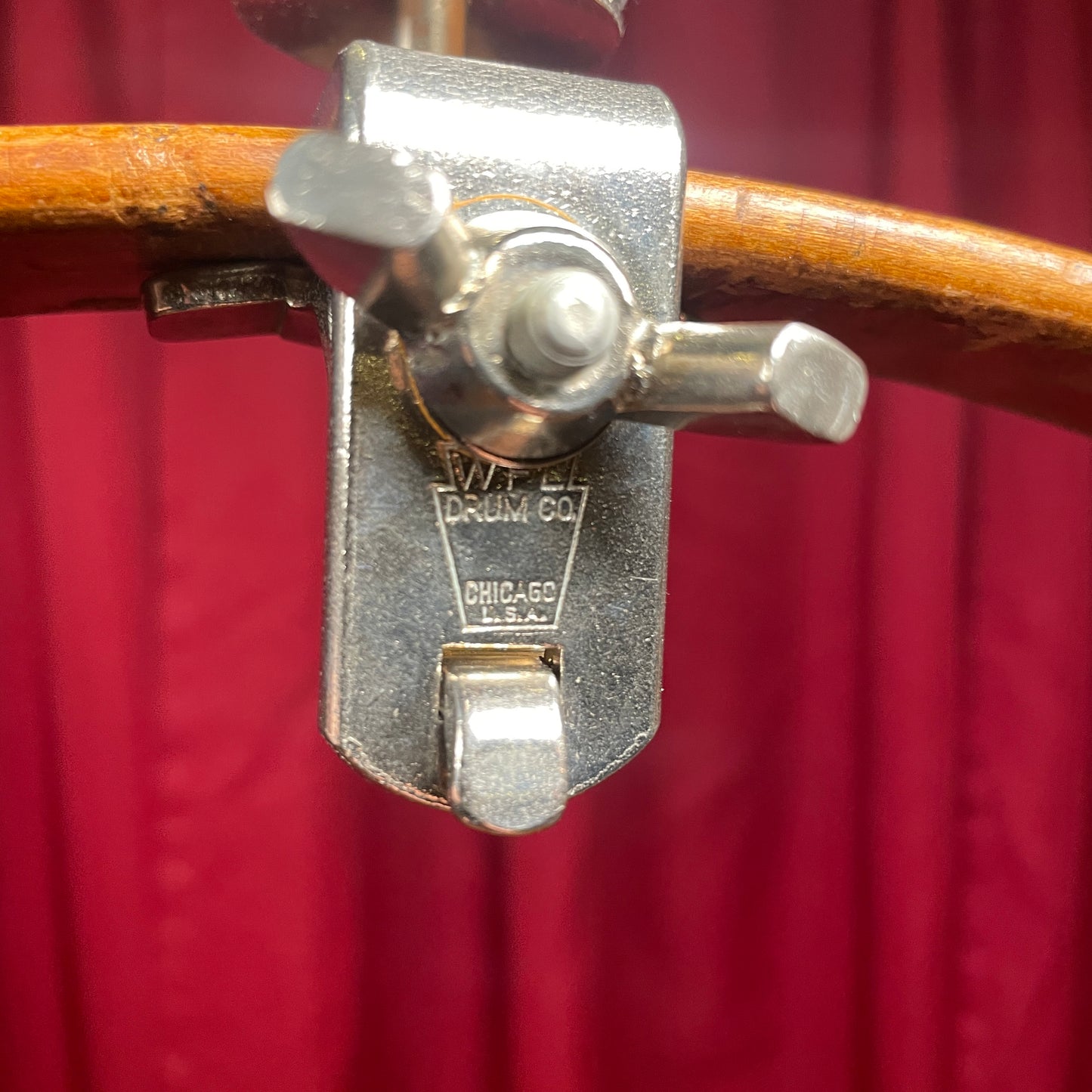 1940s-1950s WFL No. 1379 Brush Cymbal Holder Ludwig Hoop Mounted Clamp Ludwig