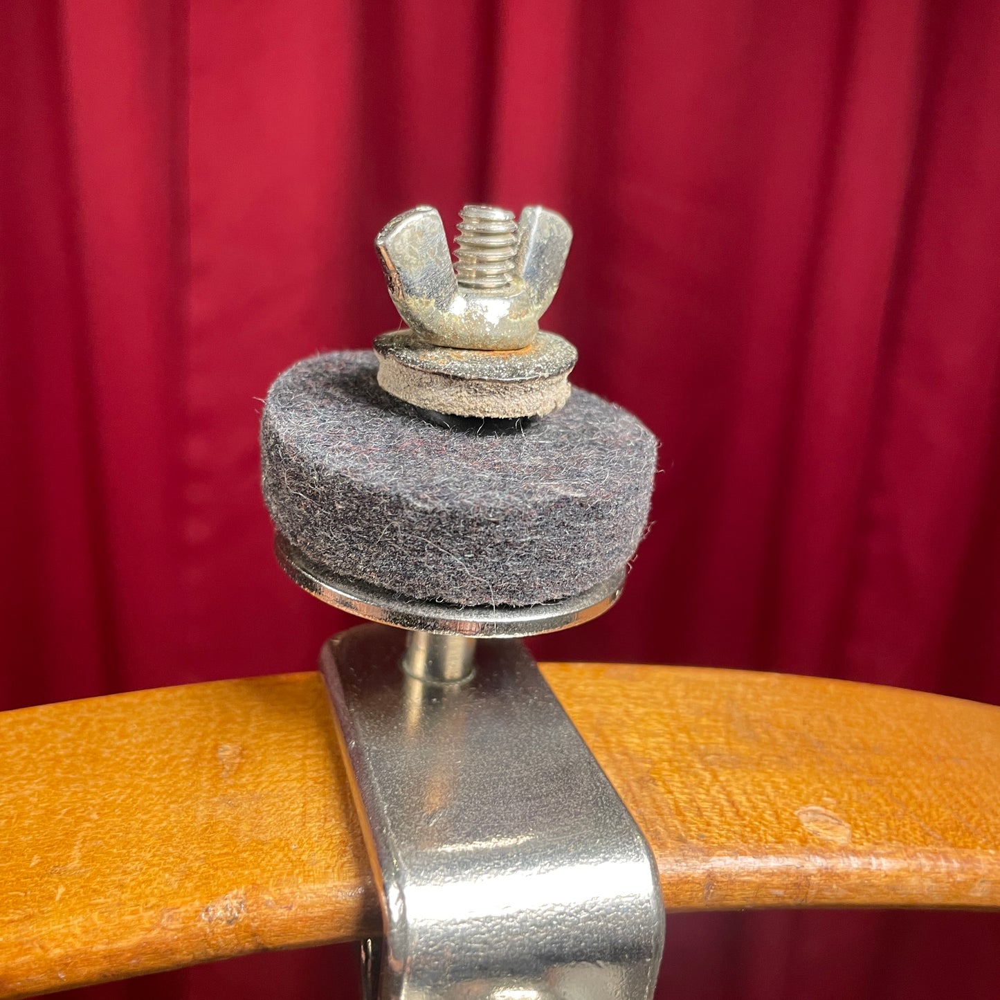 1940s-1950s WFL No. 1379 Brush Cymbal Holder Ludwig Hoop Mounted Clamp Ludwig