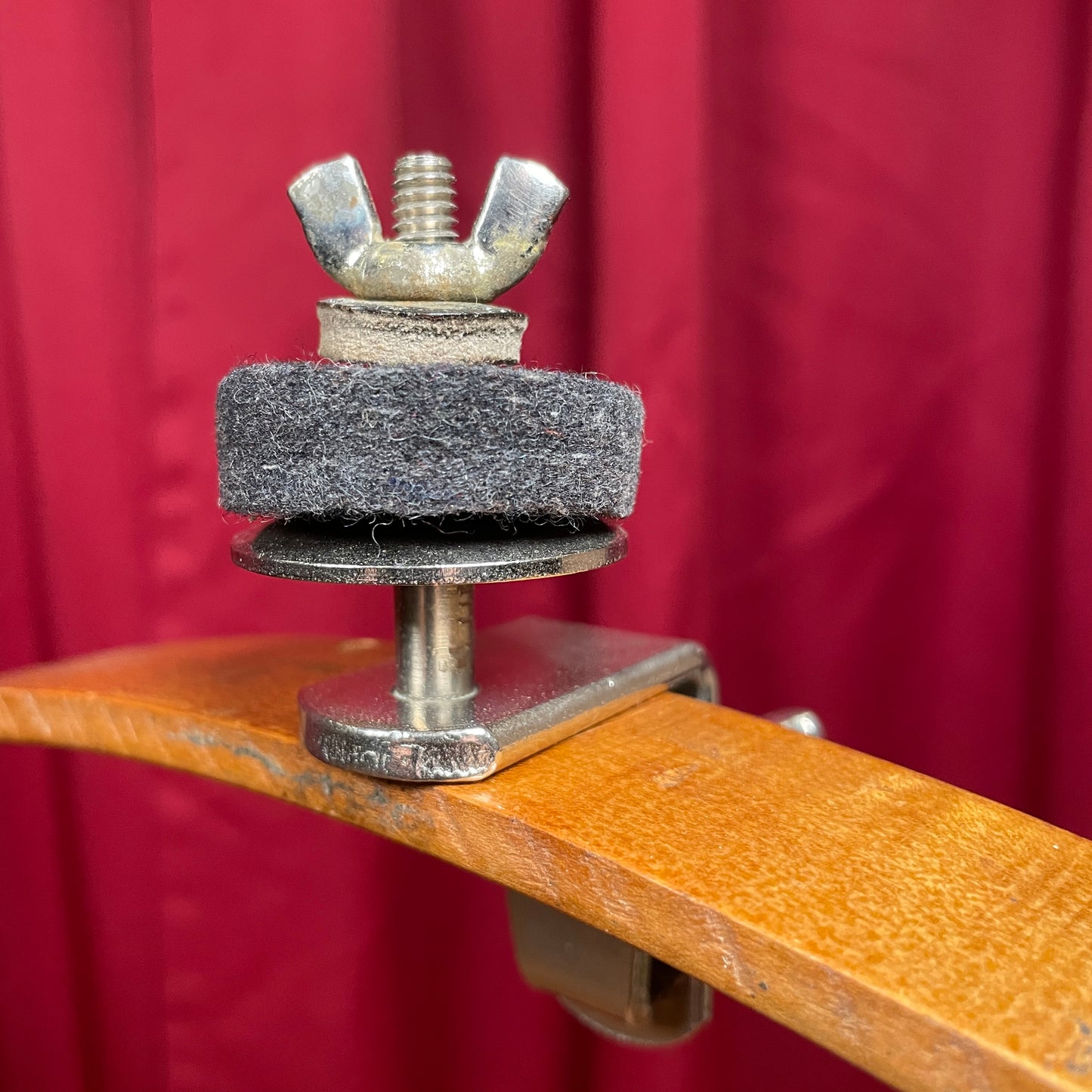 1940s-1950s WFL No. 1379 Brush Cymbal Holder Ludwig Hoop Mounted Clamp Ludwig