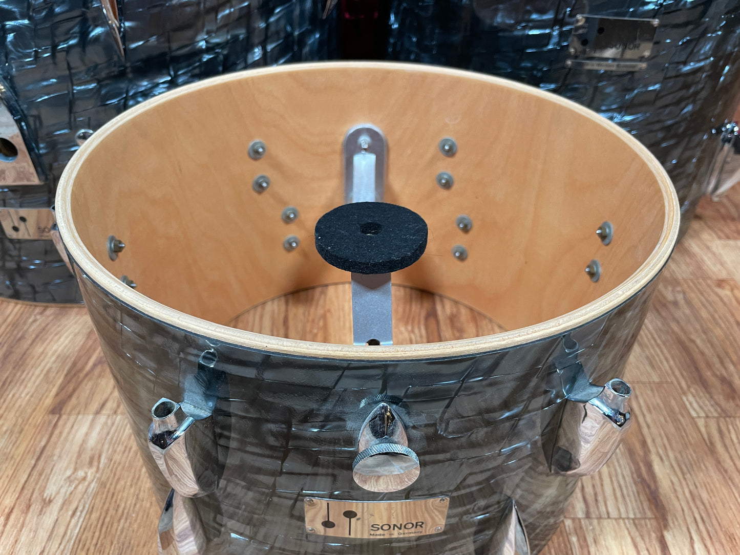 1960s Sonor Teardrop Drum Set Slate/Black Diamond Pearl 20/13/16