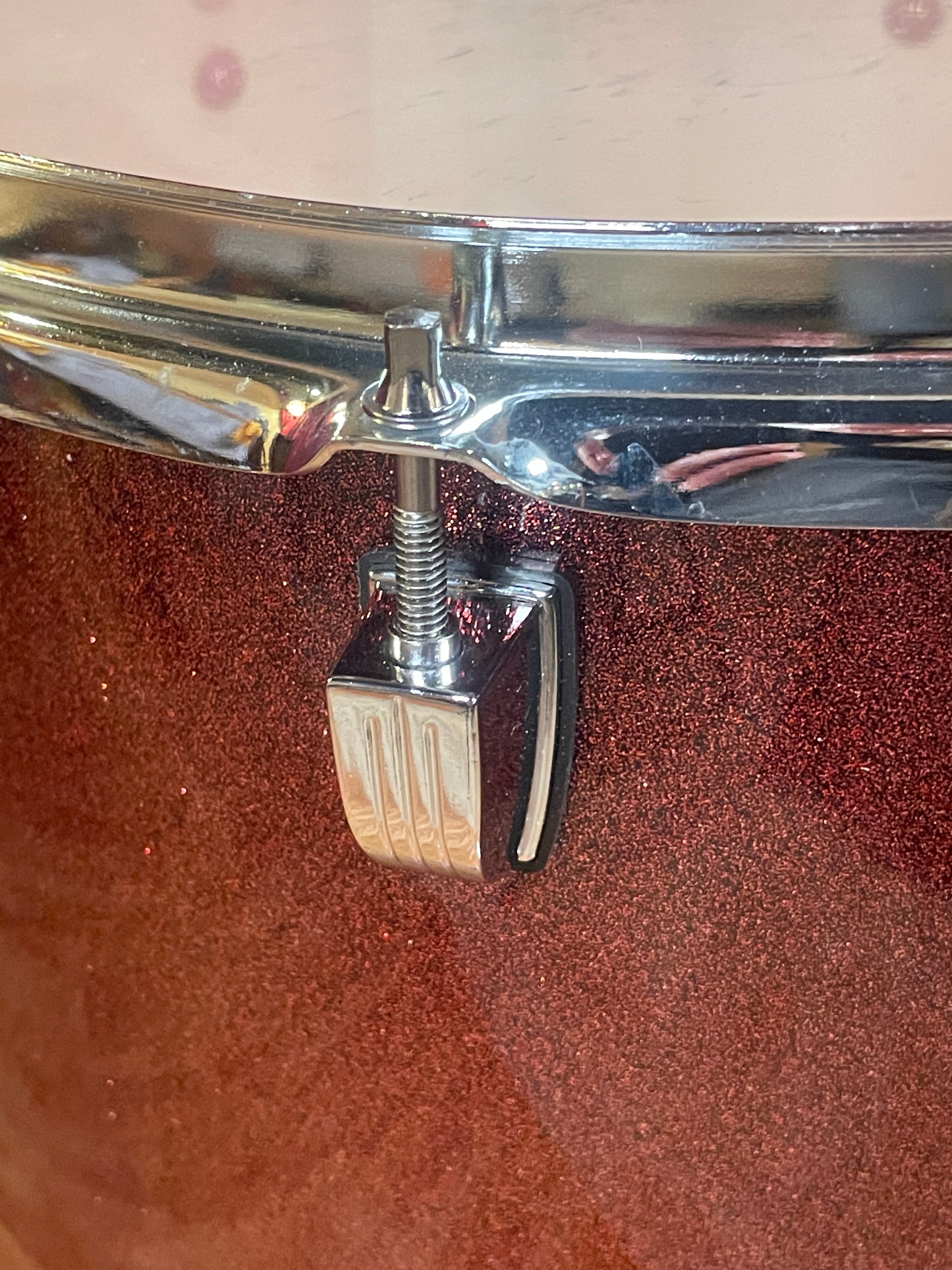 Ludwig BackBeat 16x16 Floor Tom Single Wine Red Sparkle