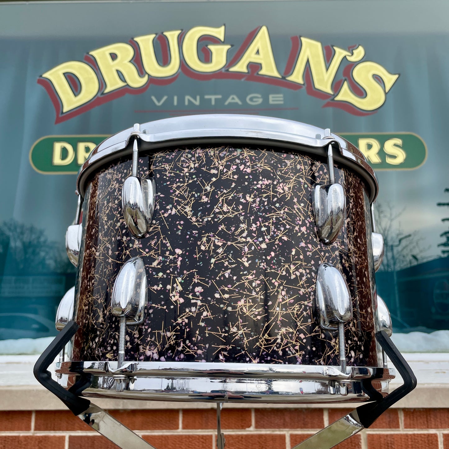 1960s Slingerland 8x12 Tom Drum Single Capri Pearl