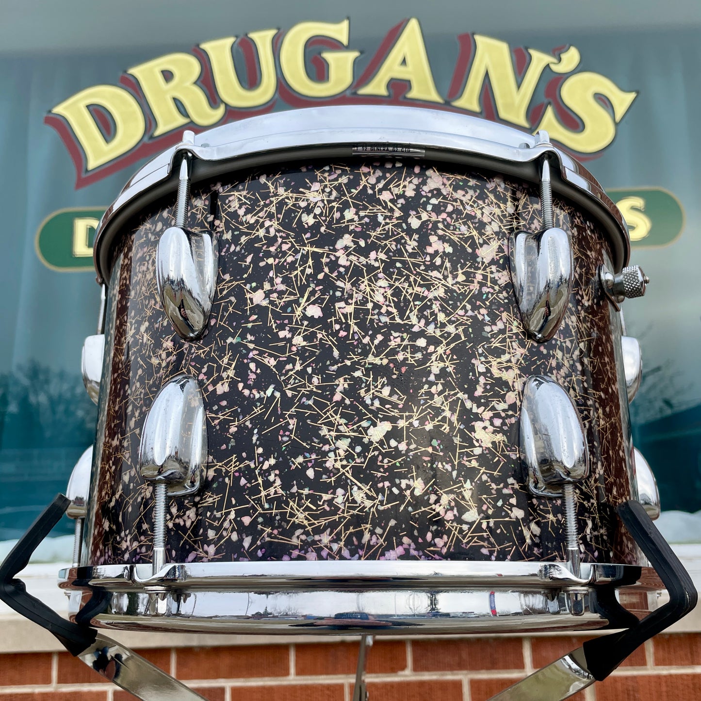 1960s Slingerland 8x12 Tom Drum Single Capri Pearl