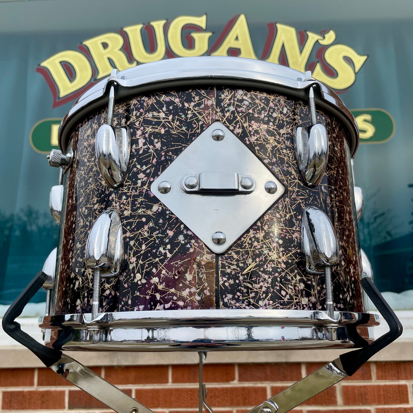 1960s Slingerland 8x12 Tom Drum Single Capri Pearl