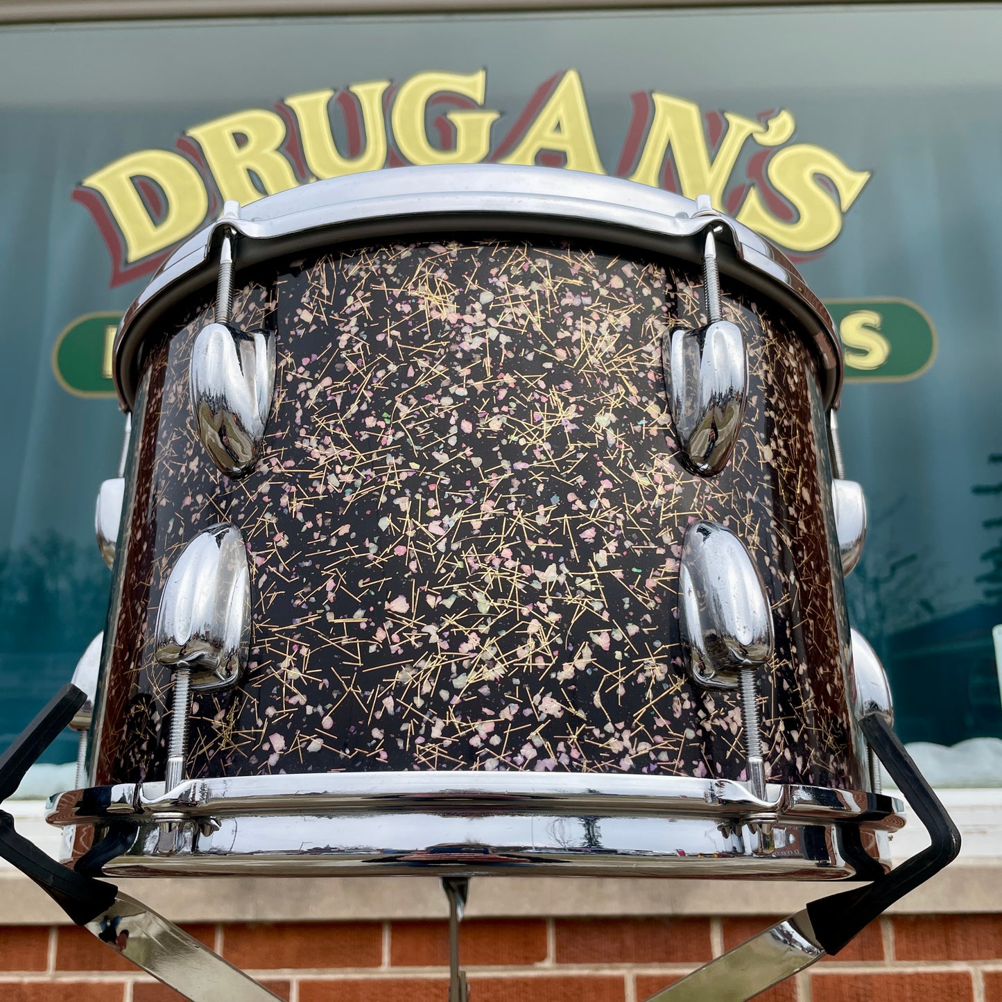 1960s Slingerland 8x12 Tom Drum Single Capri Pearl