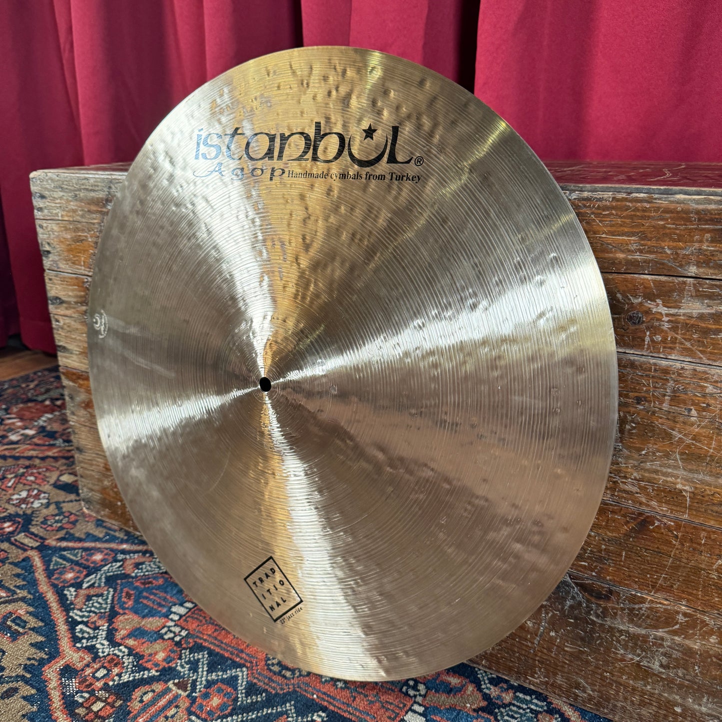 22" Istanbul Agop Traditional Medium Jazz Ride Cymbal 2458g *Video Demo*