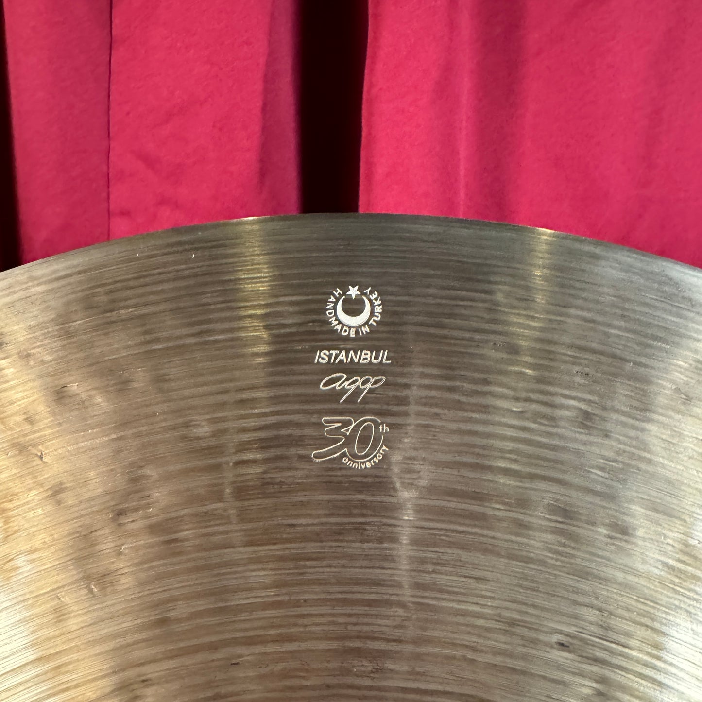 20" Istanbul Agop 30th Anniversary Ride Cymbal 1818g *Video Demo*
