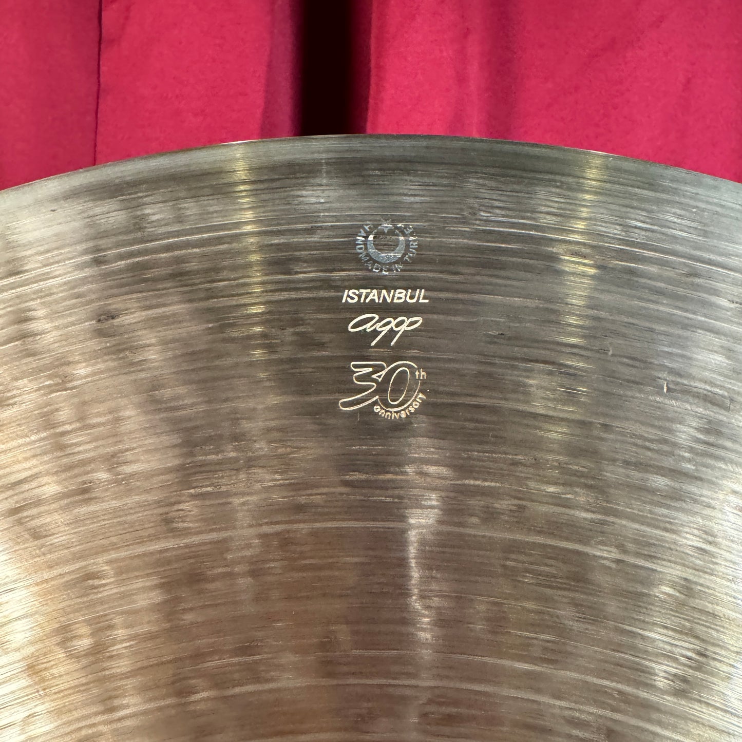 22" Istanbul Agop 30th Anniversary Ride Cymbal 2232g *Video Demo*