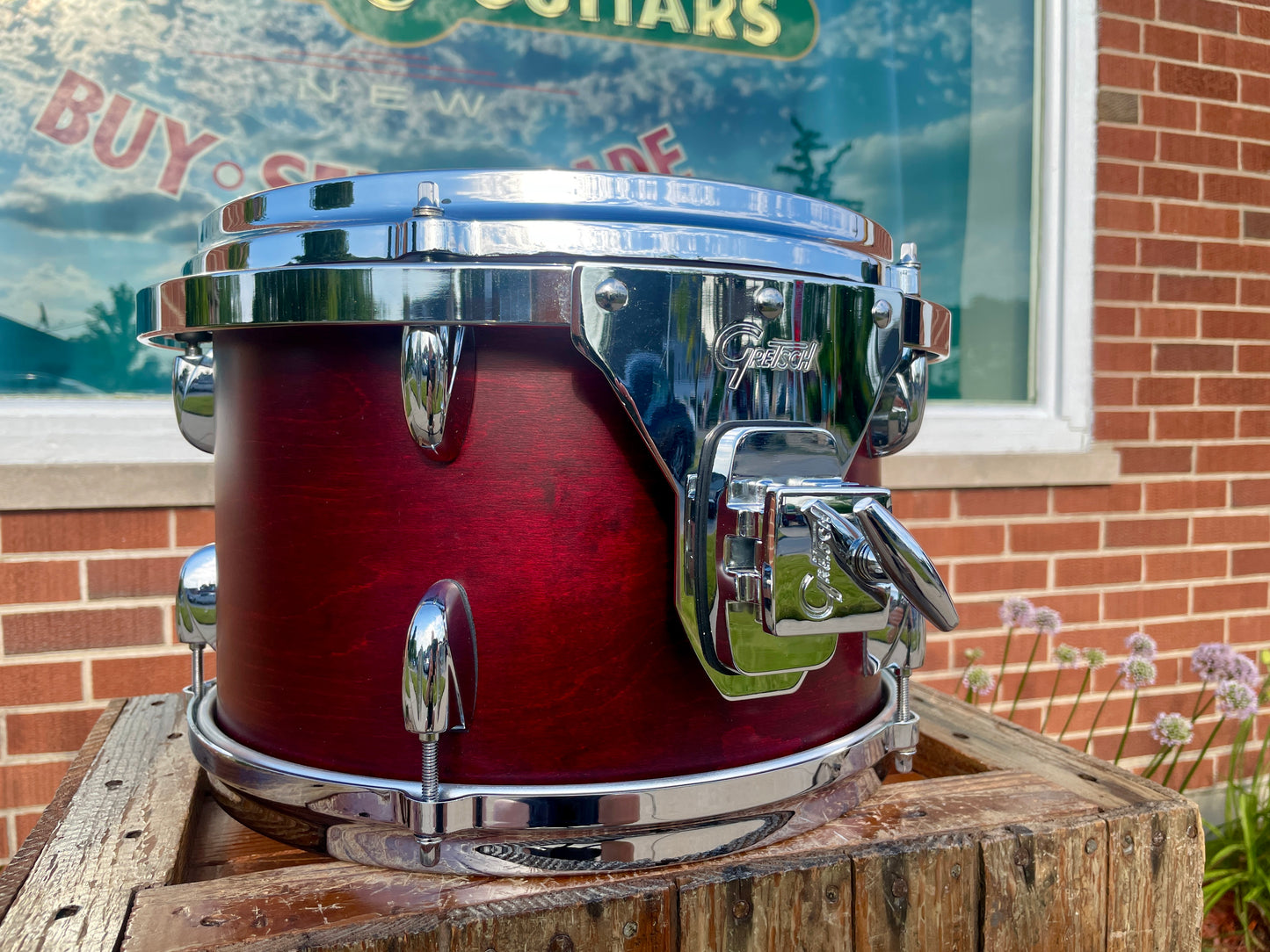 Gretsch USA Custom 8x12 Tom Drum Single Satin Walnut