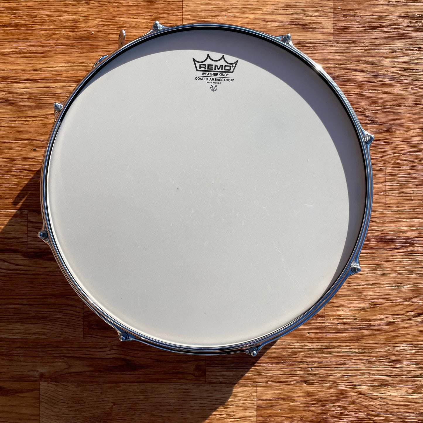 1966 Slingerland 5.5x14 Artist Model No. 153 Snare Drum Red Ripple Pearl