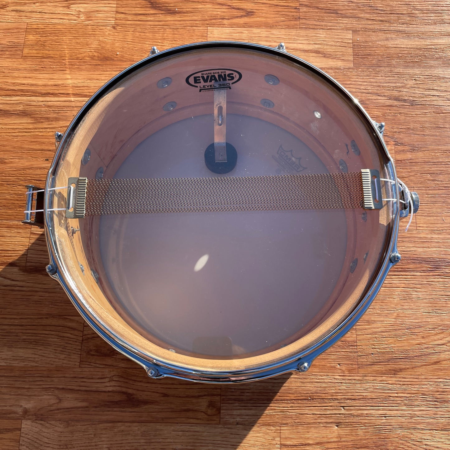 1966 Slingerland 5.5x14 Artist Model No. 153 Snare Drum Red Ripple Pearl