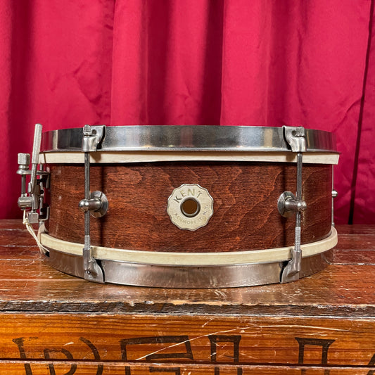 1950s Kent 191P 5x14 Single Tension Snare Drum Mahogany Stain 2-Ply Maple