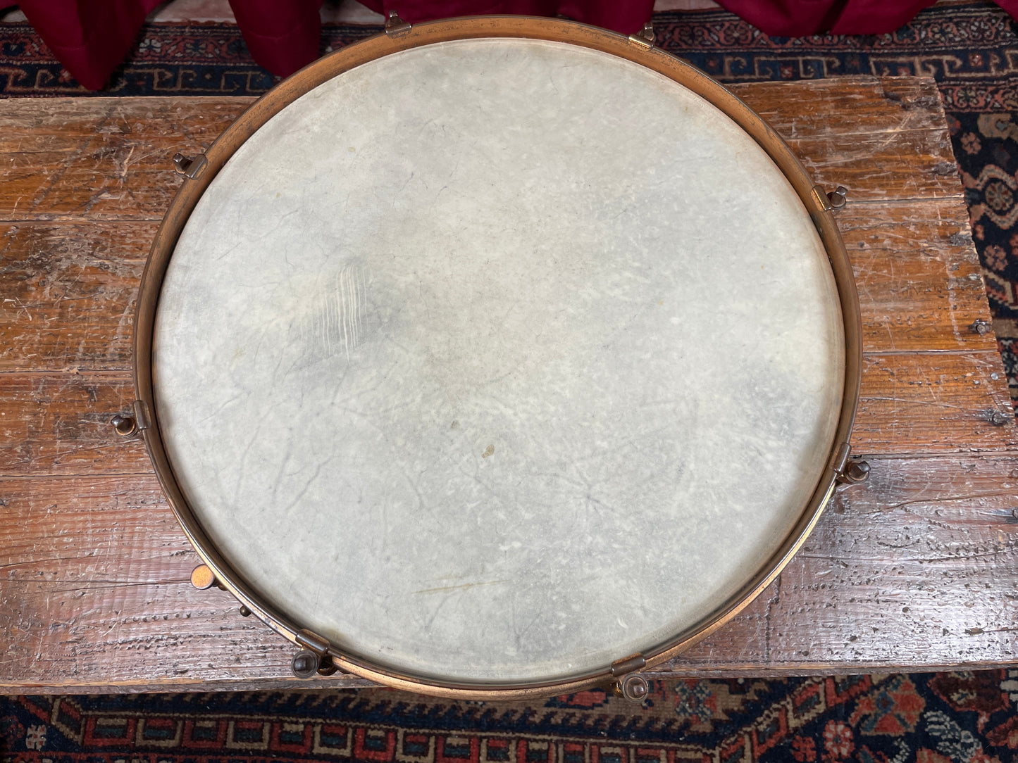 1920s Ludwig 5x14 Engraved DeLuxe Black Beauty 8-Lug Snare Drum