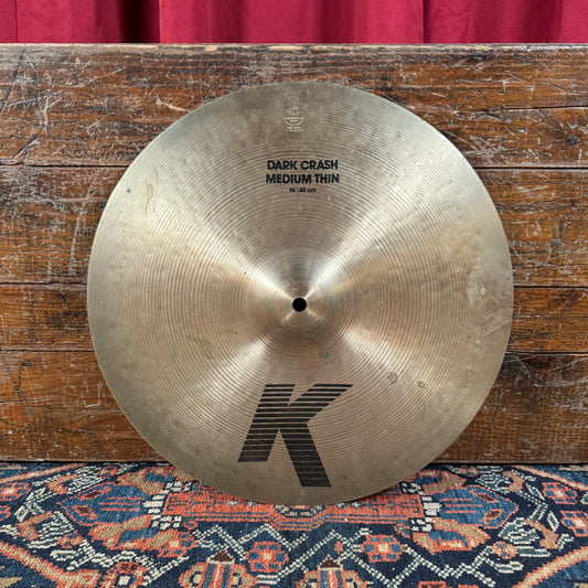 16" Zildjian K Dark Crash Medium Thin Cymbal 1200g *Video Demo*