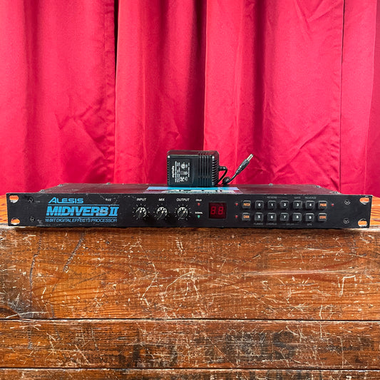 Alesis Midiverb II 16-Bit Digital Effects Processor w/ Power Supply