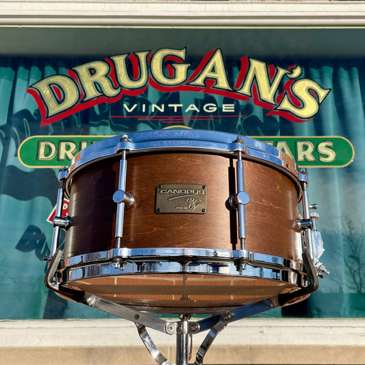 Canopus NV60-M1 Neo-Vintage 6.5x14 Snare Drum Bitter Brown Oil