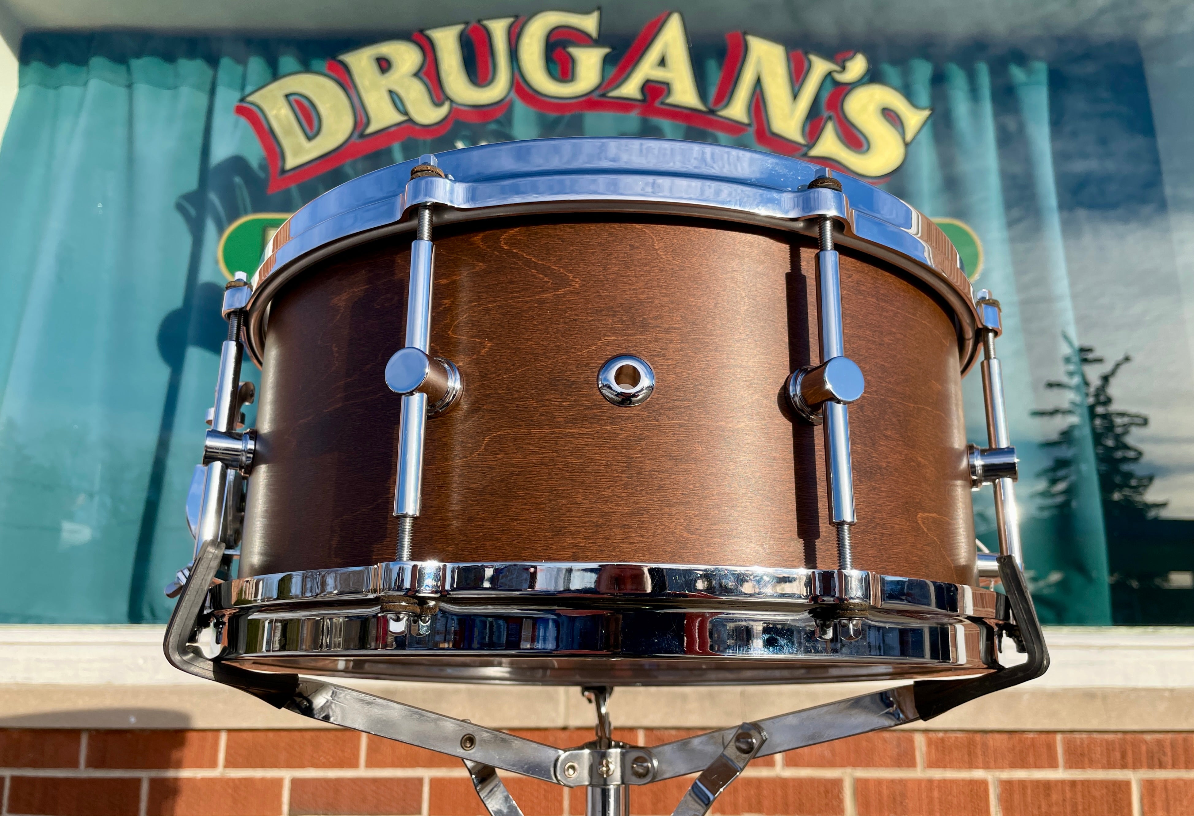 Canopus NV60-M1 Neo-Vintage 6.5x14 Snare Drum Bitter Brown Oil