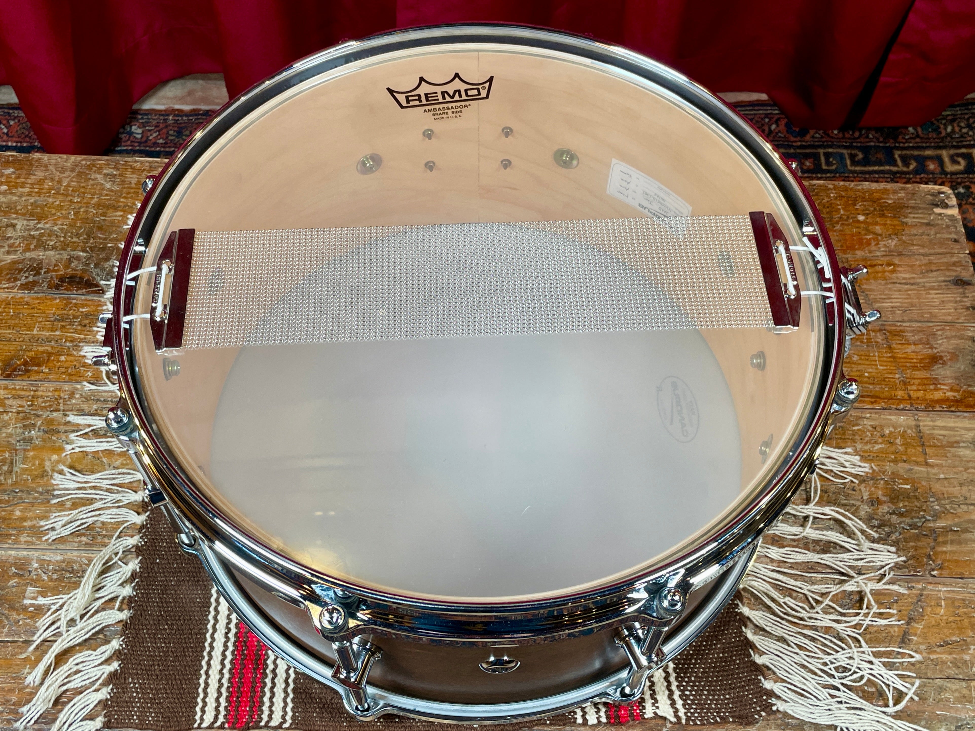 Canopus NV60-M1 Neo-Vintage 6.5x14 Snare Drum Bitter Brown Oil