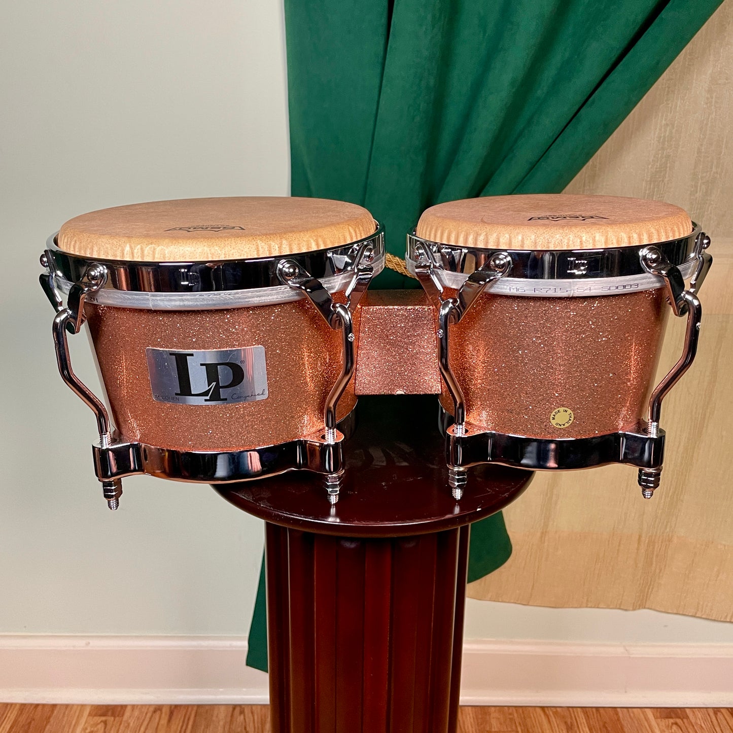 LP Latin Percussion LP200F-MC Martin Cohen Limited Edition Bongos Champagne Sparkle