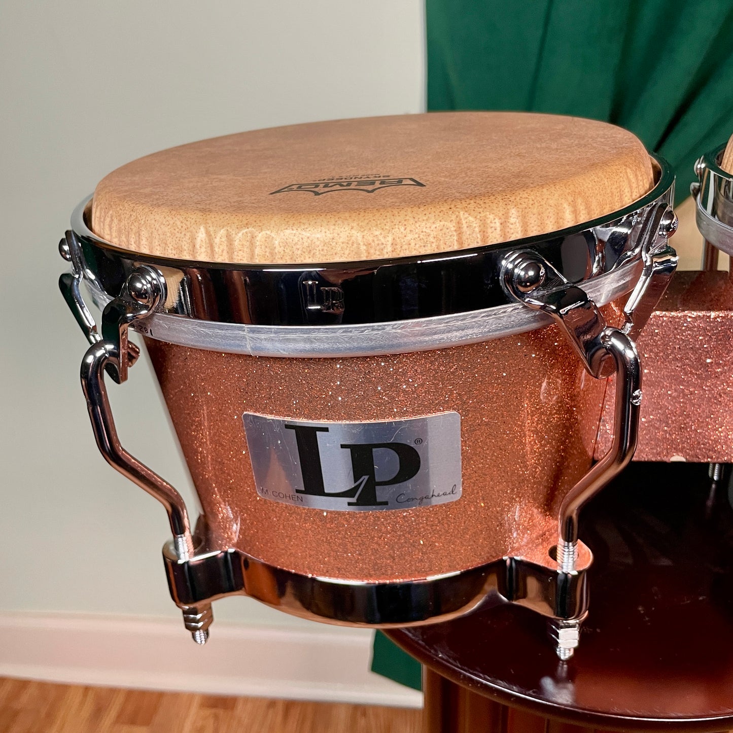 LP Latin Percussion LP200F-MC Martin Cohen Limited Edition Bongos Champagne Sparkle
