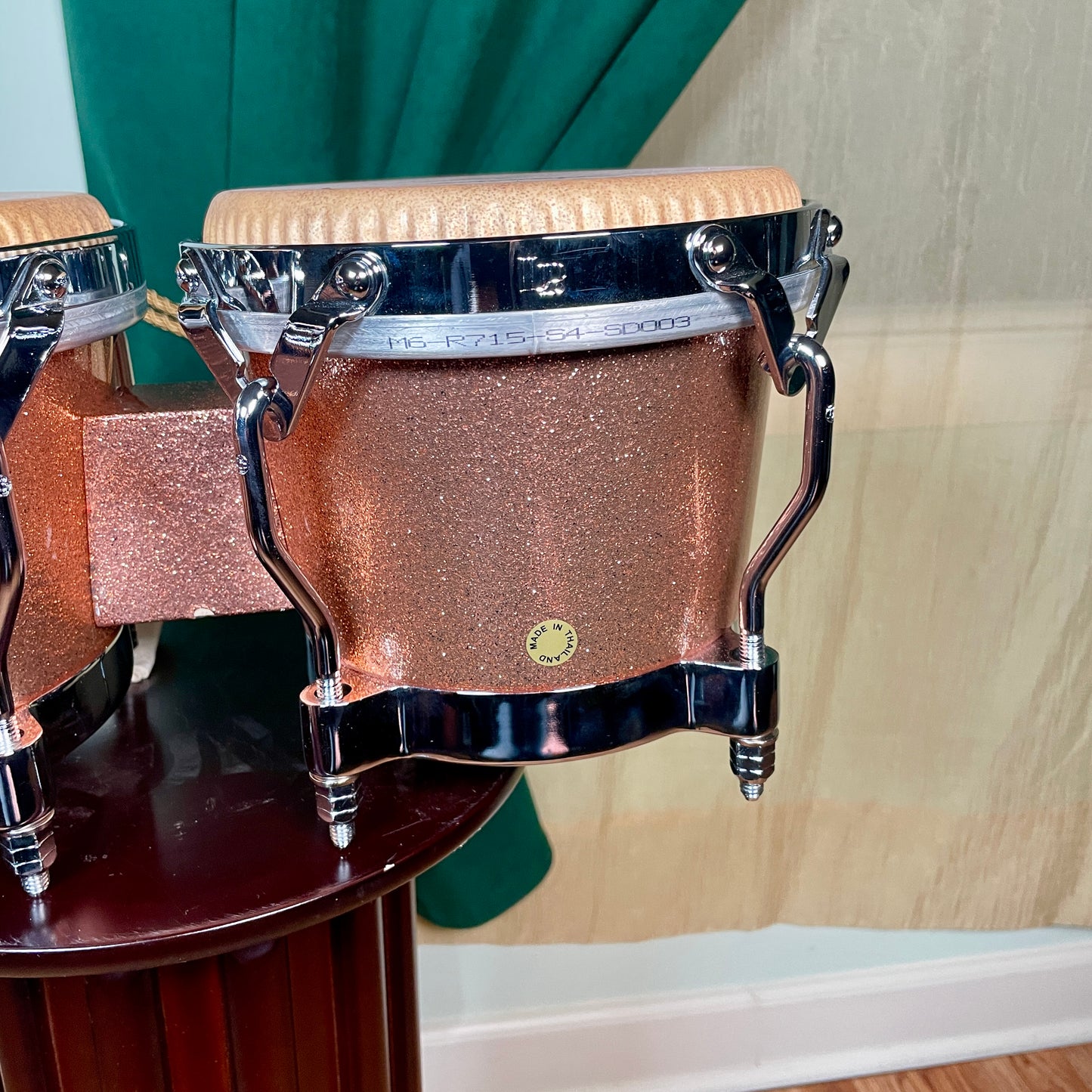 LP Latin Percussion LP200F-MC Martin Cohen Limited Edition Bongos Champagne Sparkle