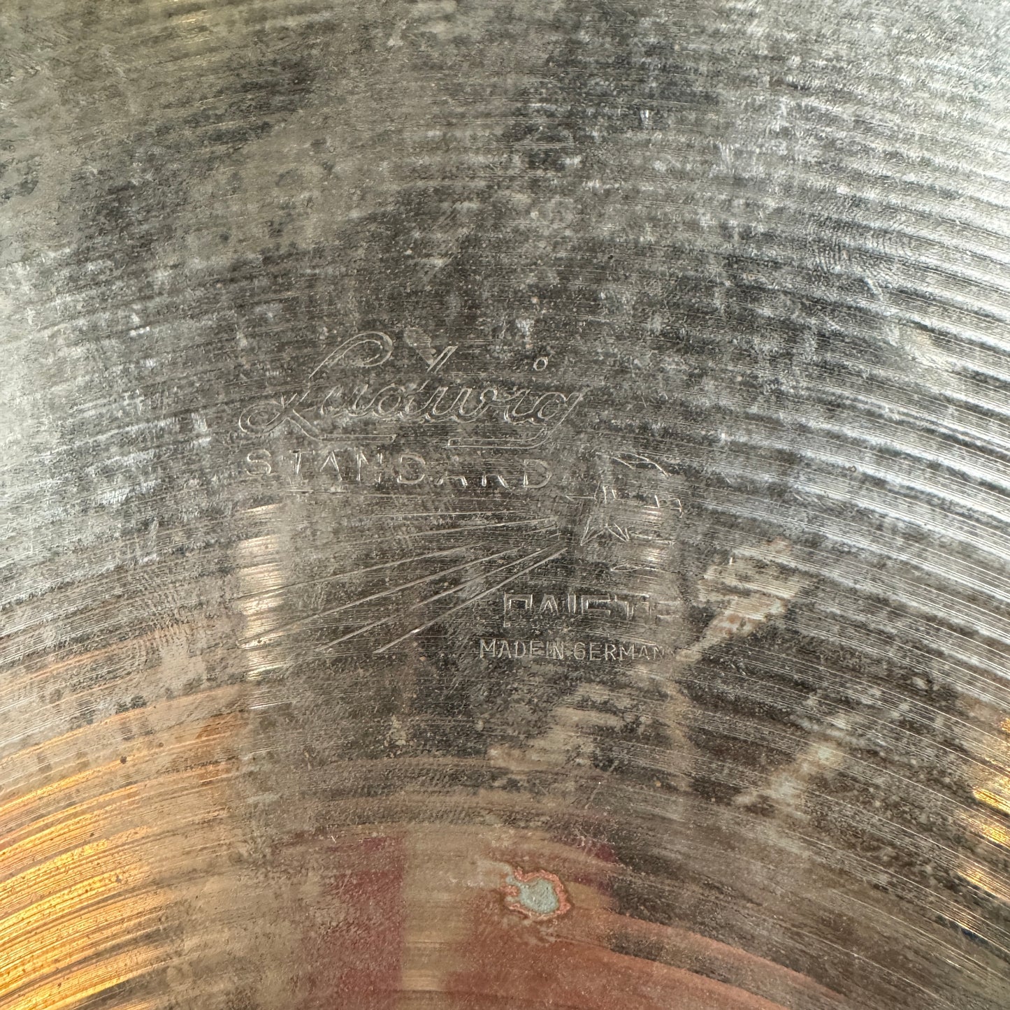14" Paiste 1960s Ludwig Standard Crash / Hi-Hat Single Cymbal 682g Germany *Video Demo*