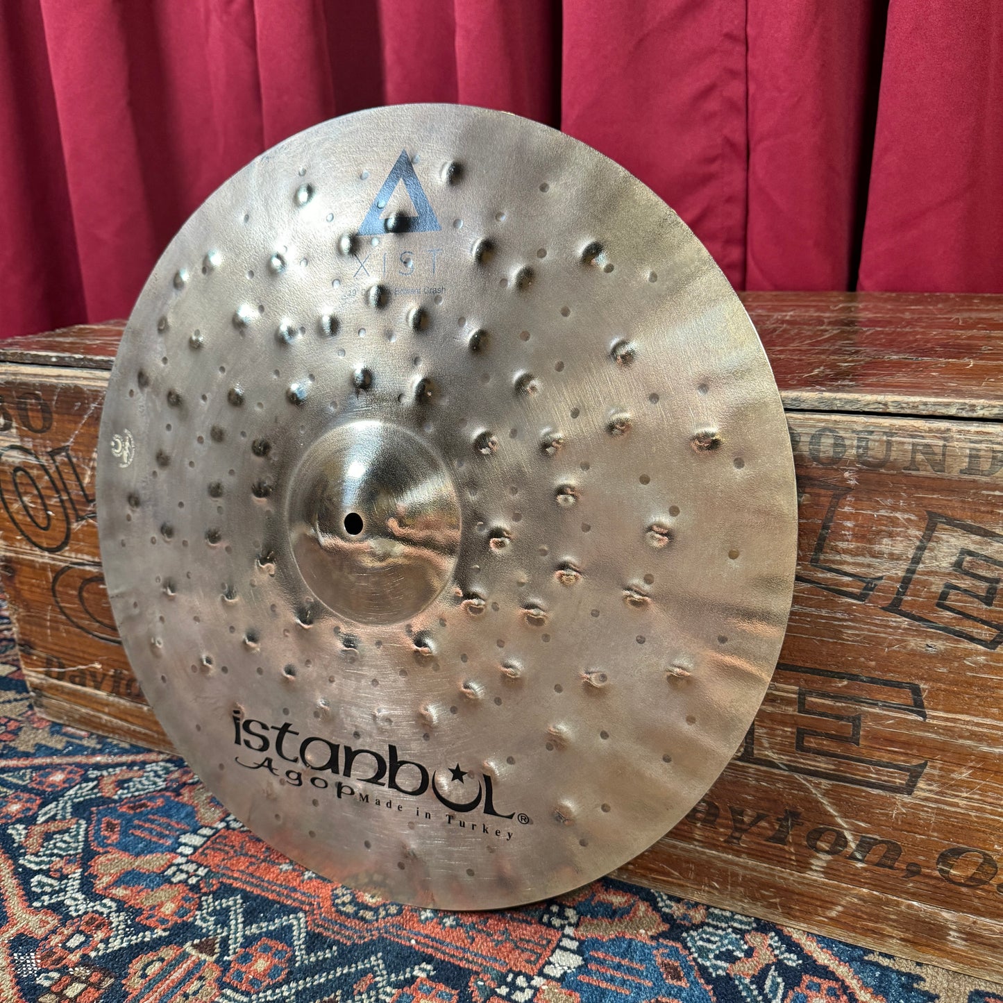 19" Istanbul Agop Xist Dry Dark Brilliant Crash Cymbal 1284g *Video Demo*