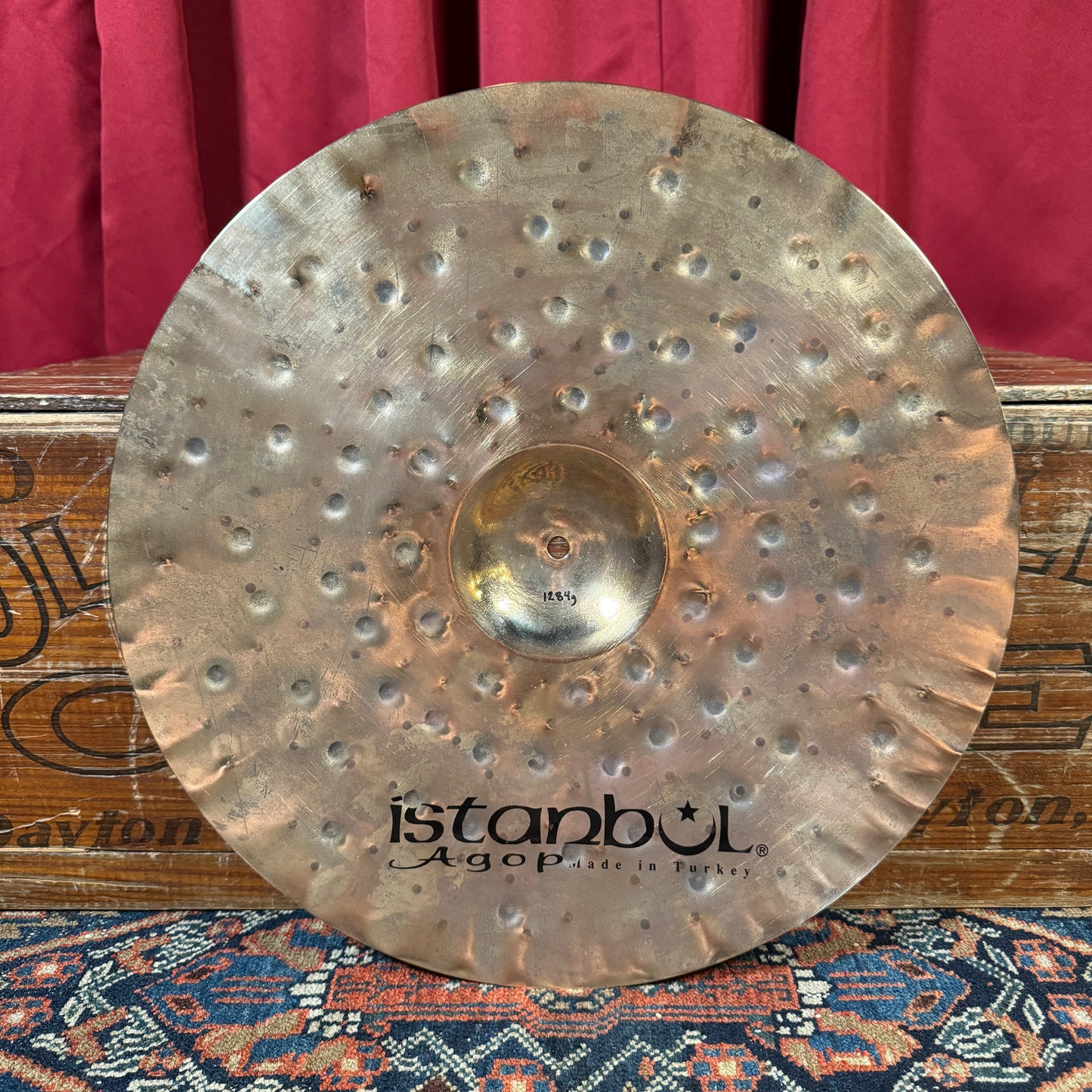 19" Istanbul Agop Xist Dry Dark Brilliant Crash Cymbal 1284g *Video Demo*