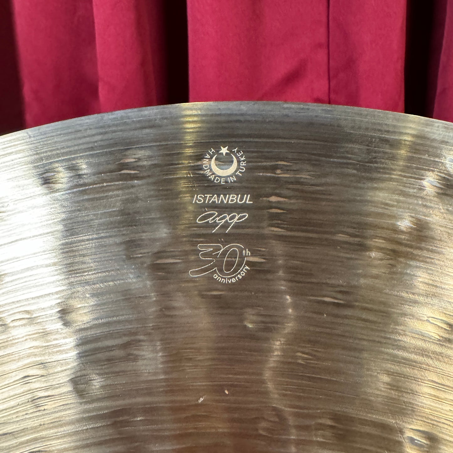 22" Istanbul Agop 30th Anniversary Medium Ride Cymbal 2534g *Video Demo*