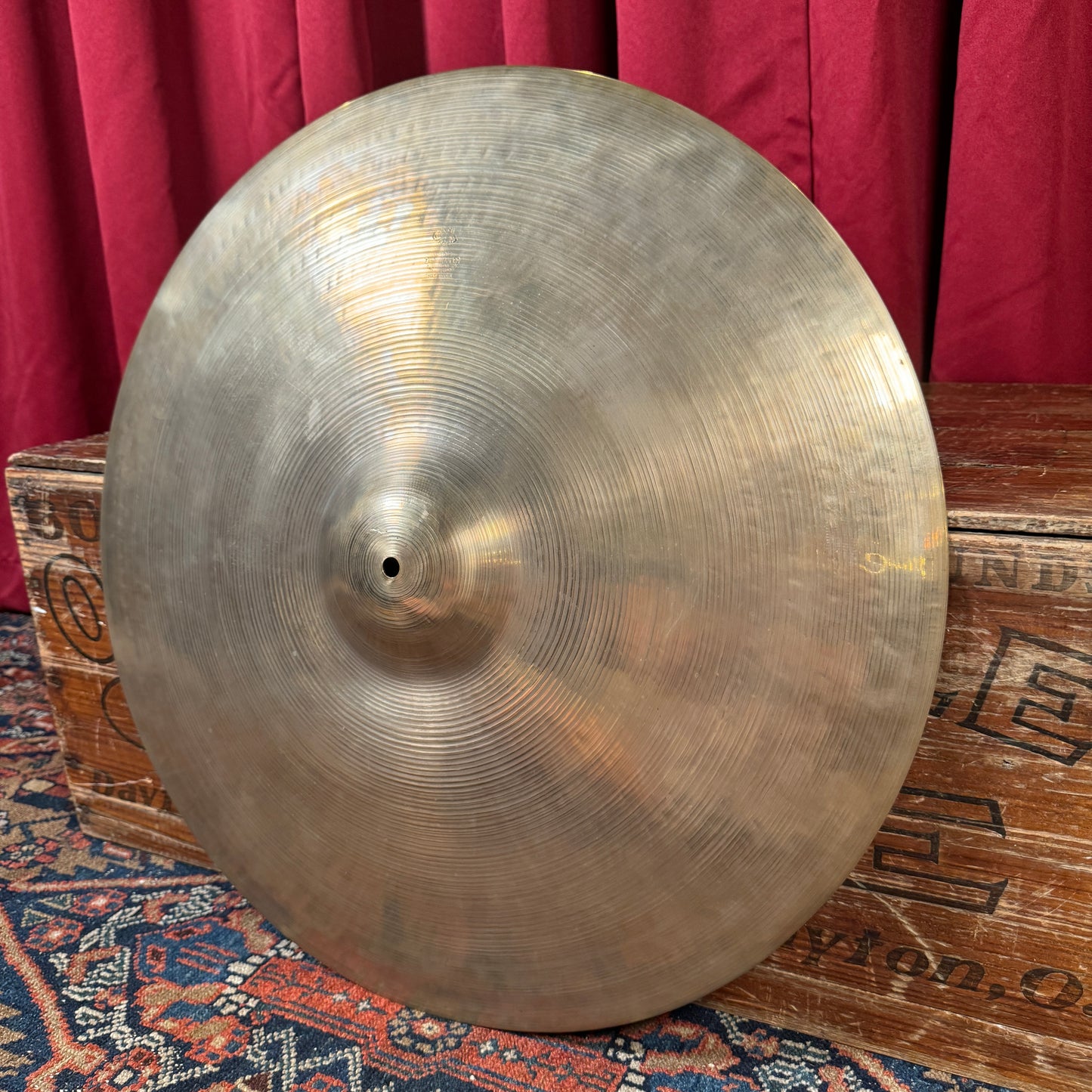 22" Zildjian A 1940s-50s Trans Stamp Ride Cymbal 2980g *Video Demo*