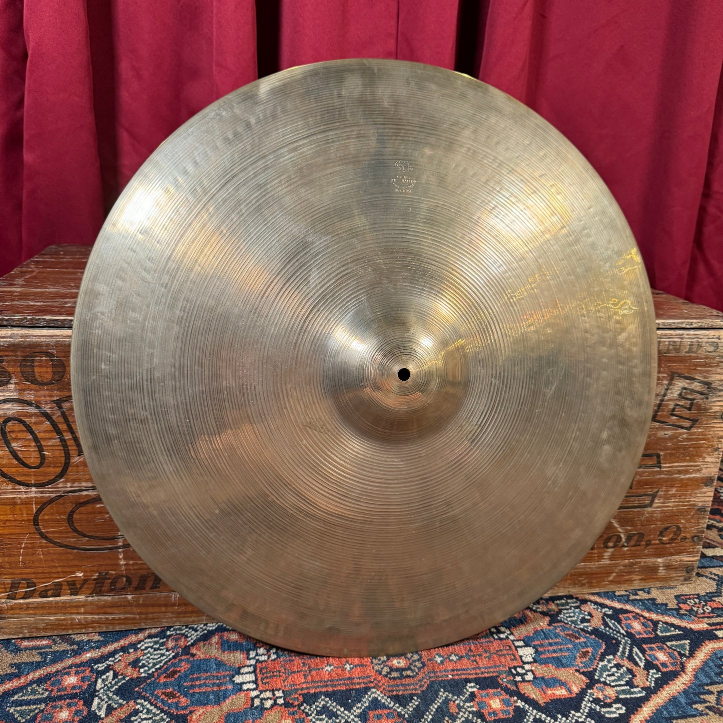 22" Zildjian A 1940s-50s Trans Stamp Ride Cymbal 2980g *Video Demo*