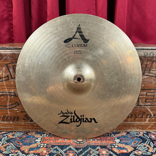 17" Zildjian A Custom Crash Cymbal Brilliant 1166g *Video Demo*