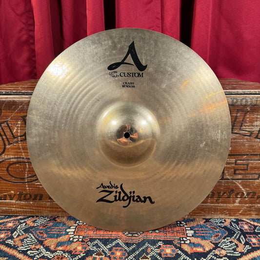 18" Zildjian A Custom Crash Cymbal Brilliant 1330g *Video Demo*
