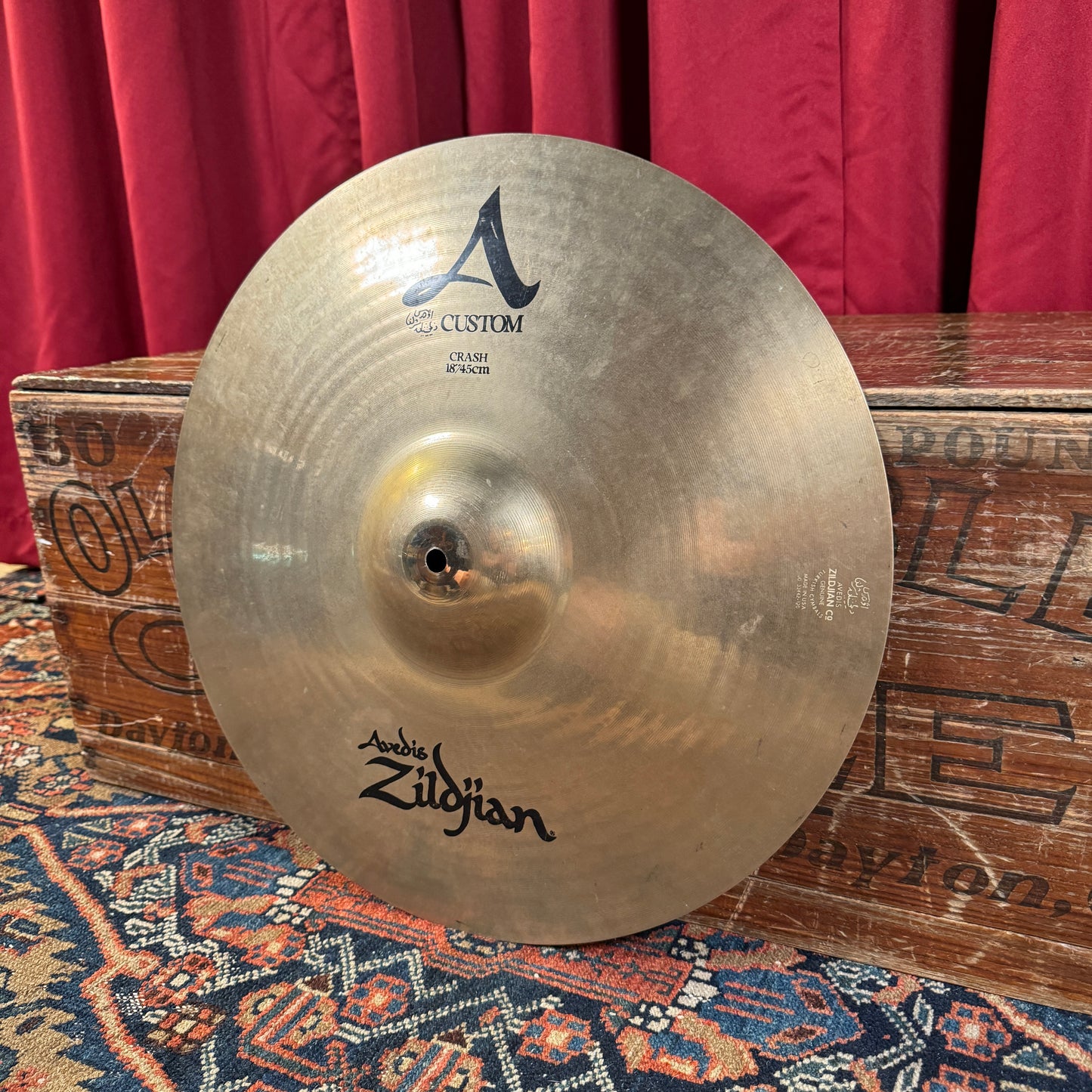 18" Zildjian A Custom Crash Cymbal Brilliant 1330g *Video Demo*