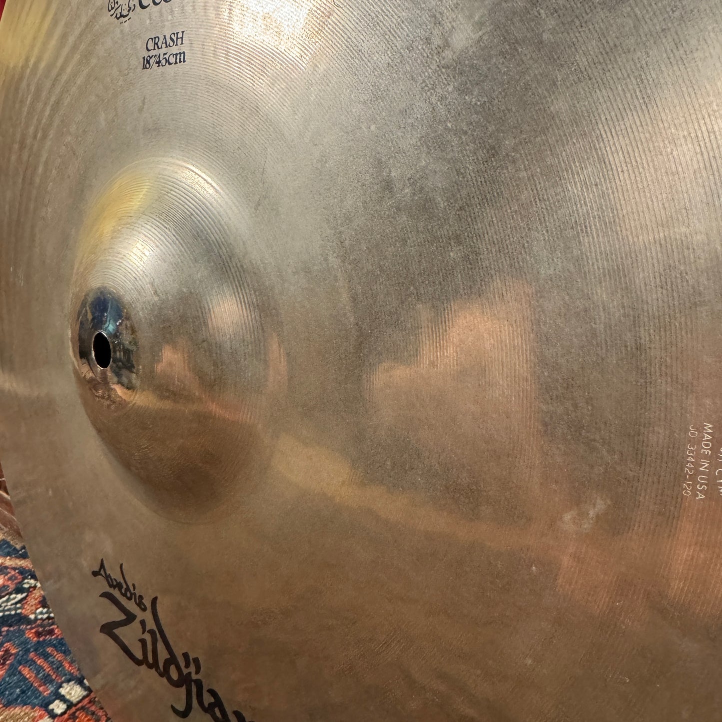 18" Zildjian A Custom Crash Cymbal Brilliant 1330g *Video Demo*