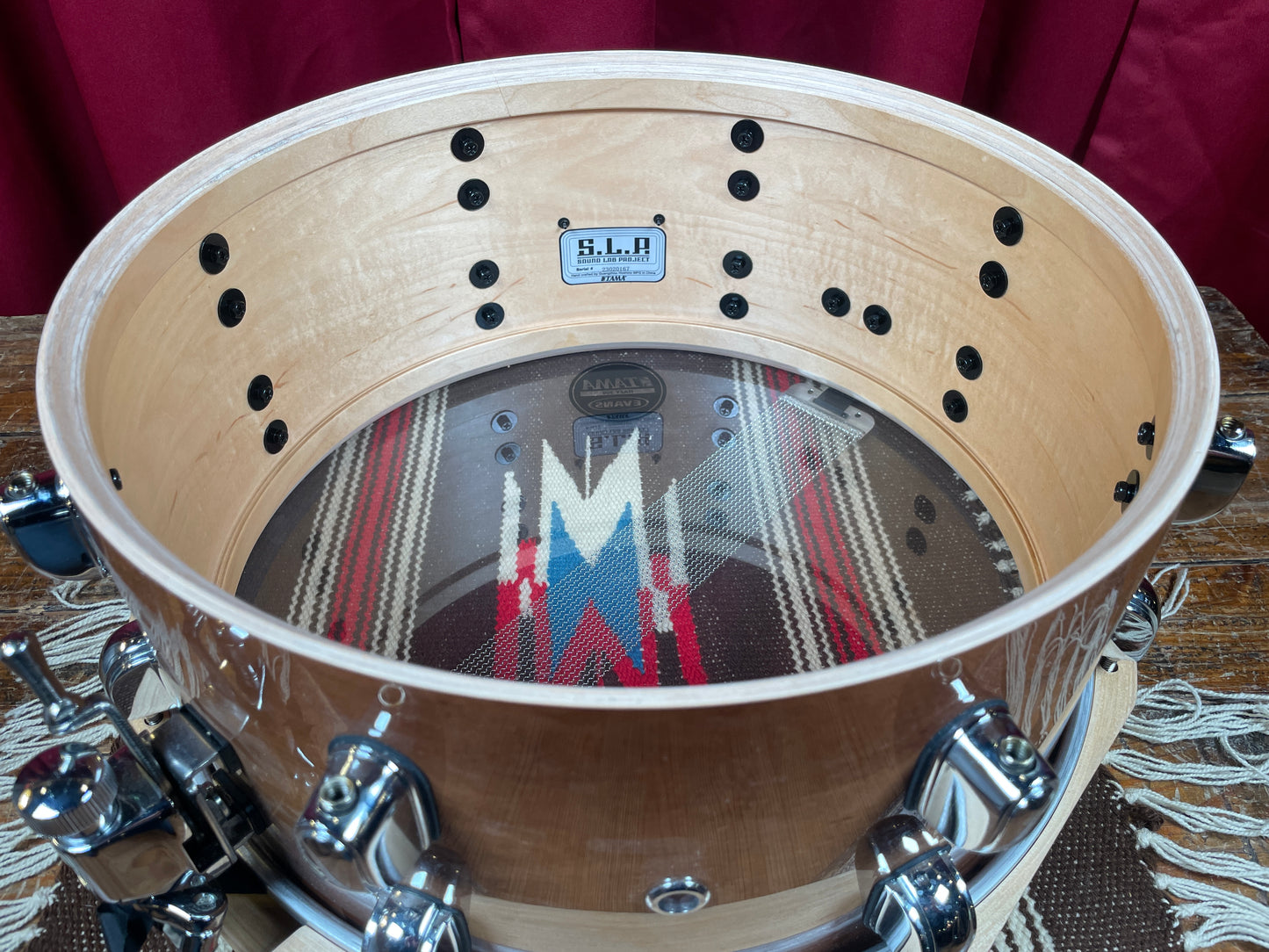 Tama SLP 6.5x14 Maple Snare Drum LMP1465F Sound Lab Project Sienna