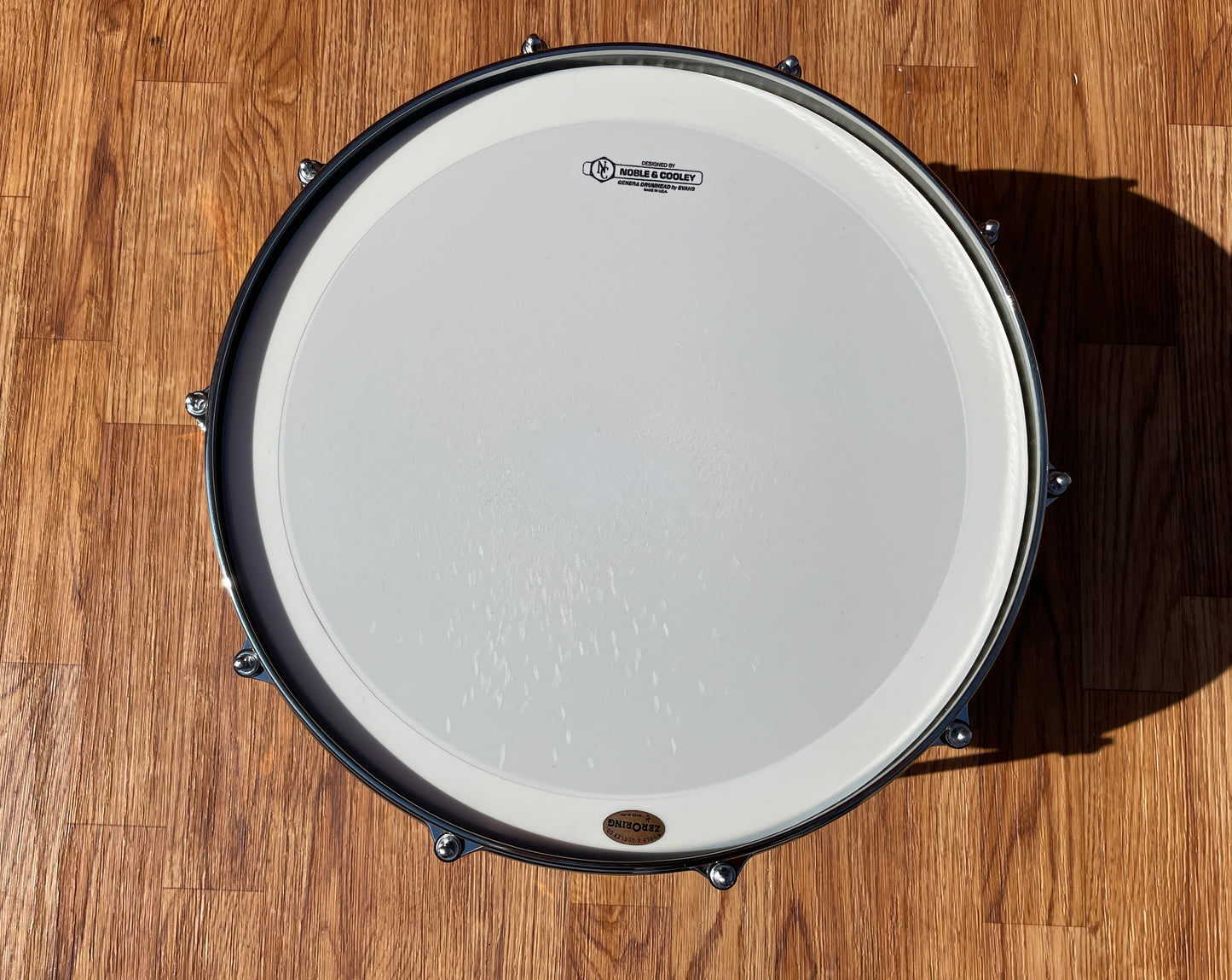 Noble & Cooley 8x14 Solid Maple Shell Snare Drum Amber Honey