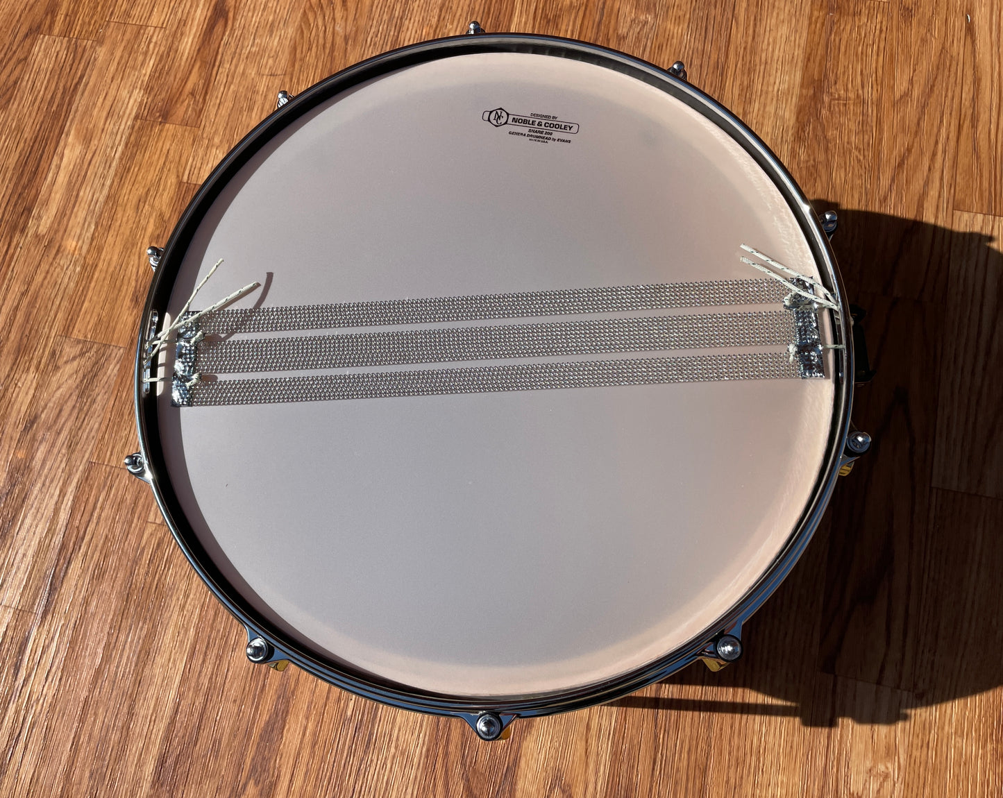 Noble & Cooley 8x14 Solid Maple Shell Snare Drum Amber Honey