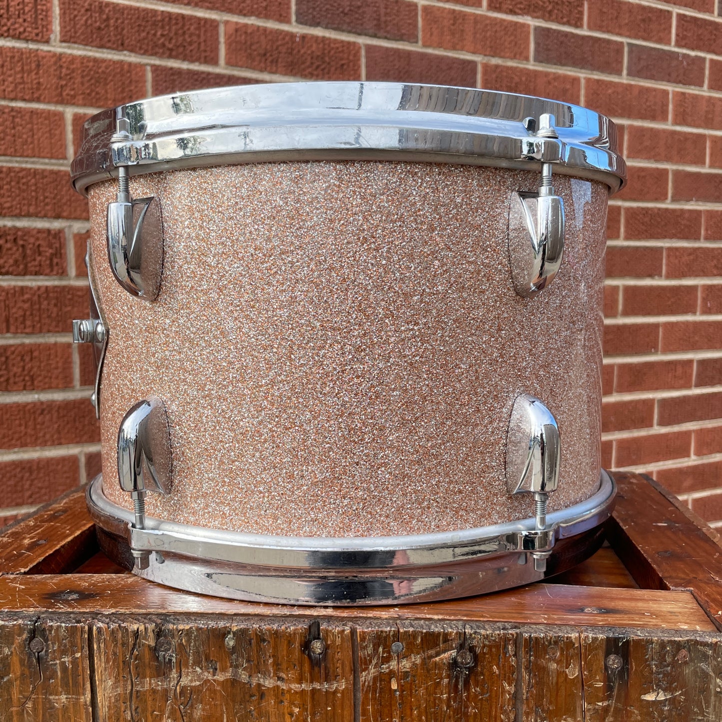 1960s Gretsch 8x12 Tom Drum Champagne Sparkle