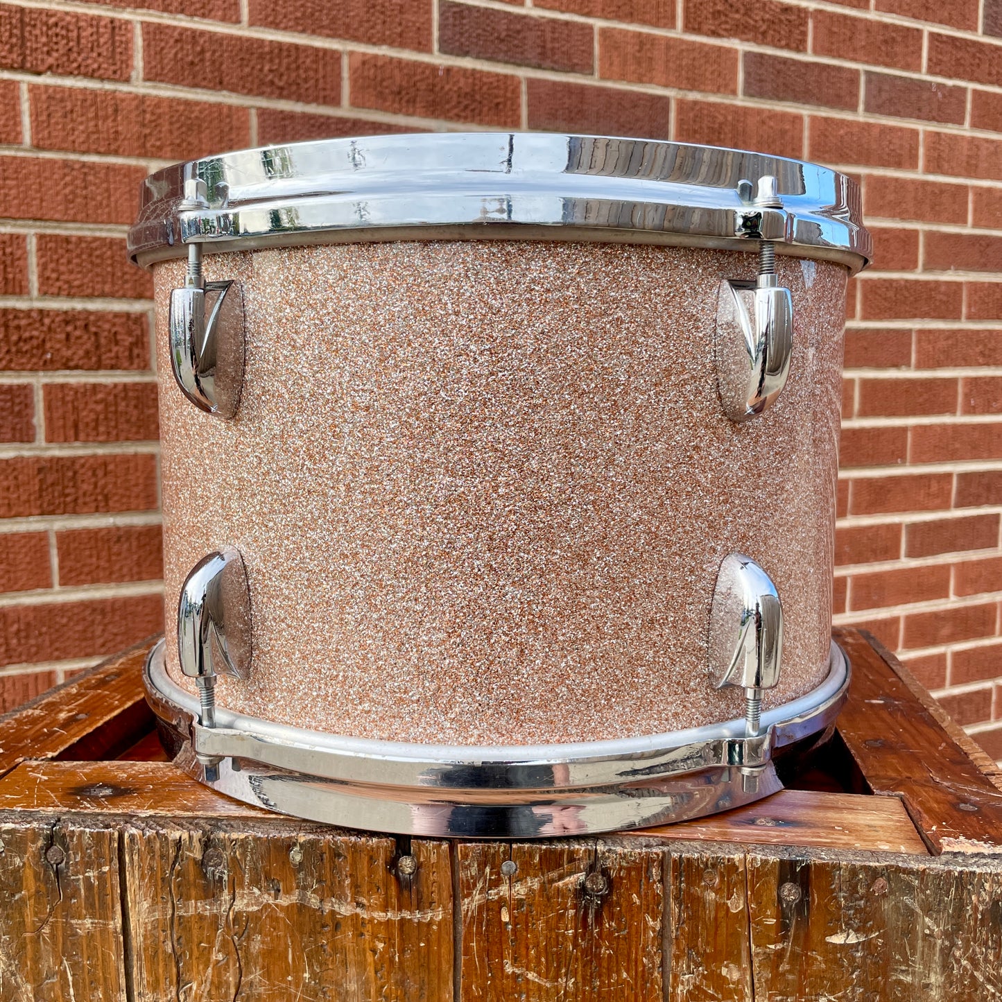 1960s Gretsch 8x12 Tom Drum Champagne Sparkle
