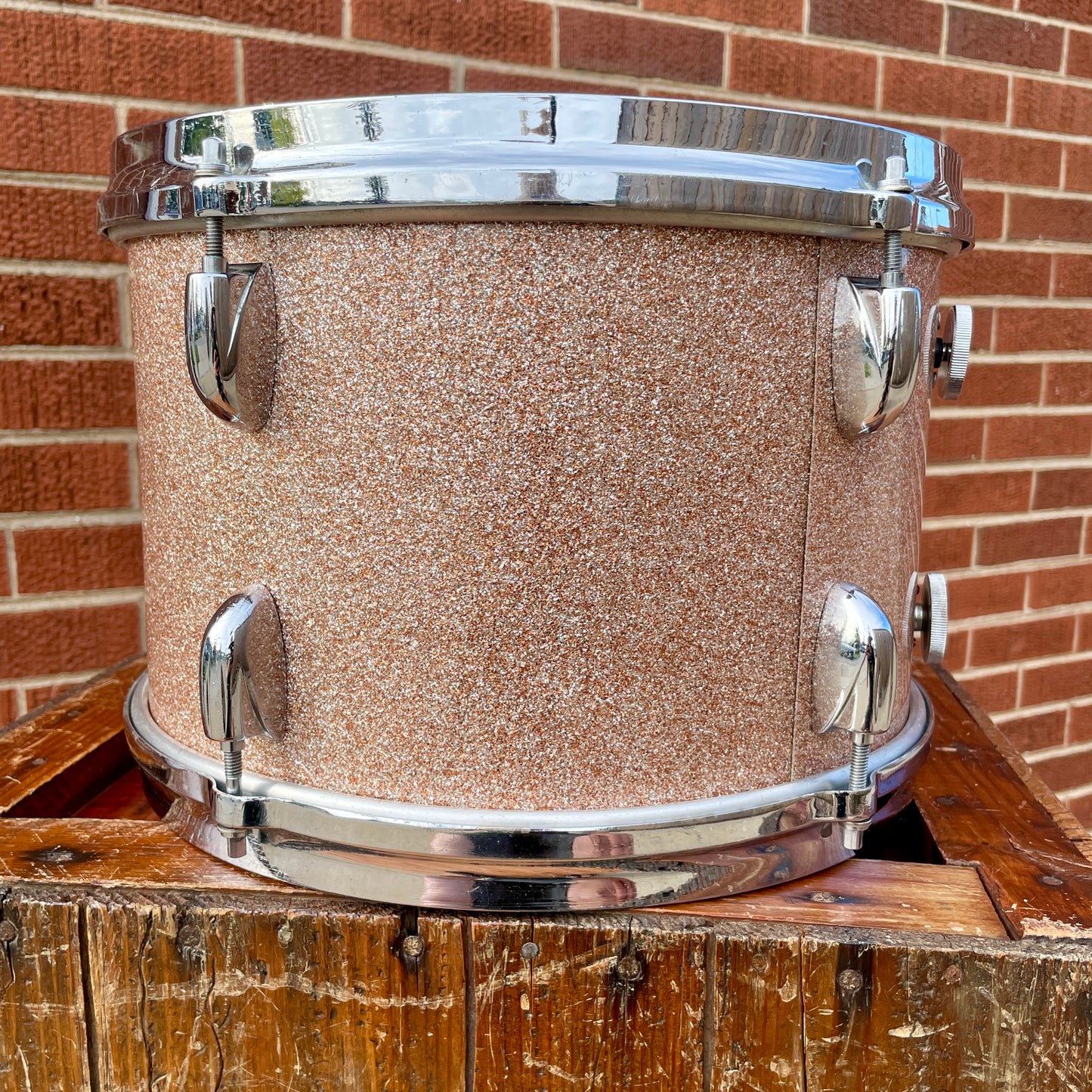 1960s Gretsch 8x12 Tom Drum Champagne Sparkle
