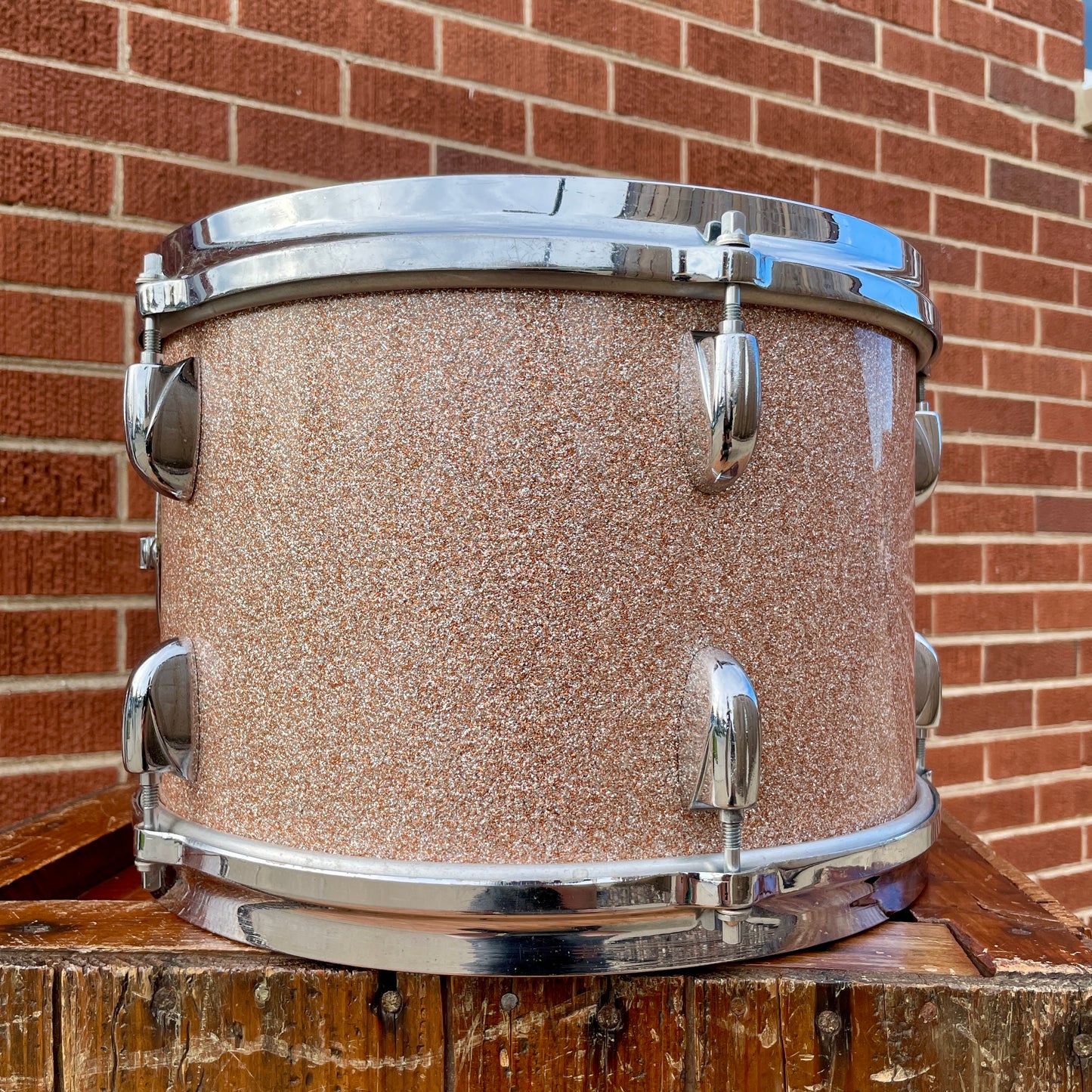 1960s Gretsch 8x12 Tom Drum Champagne Sparkle
